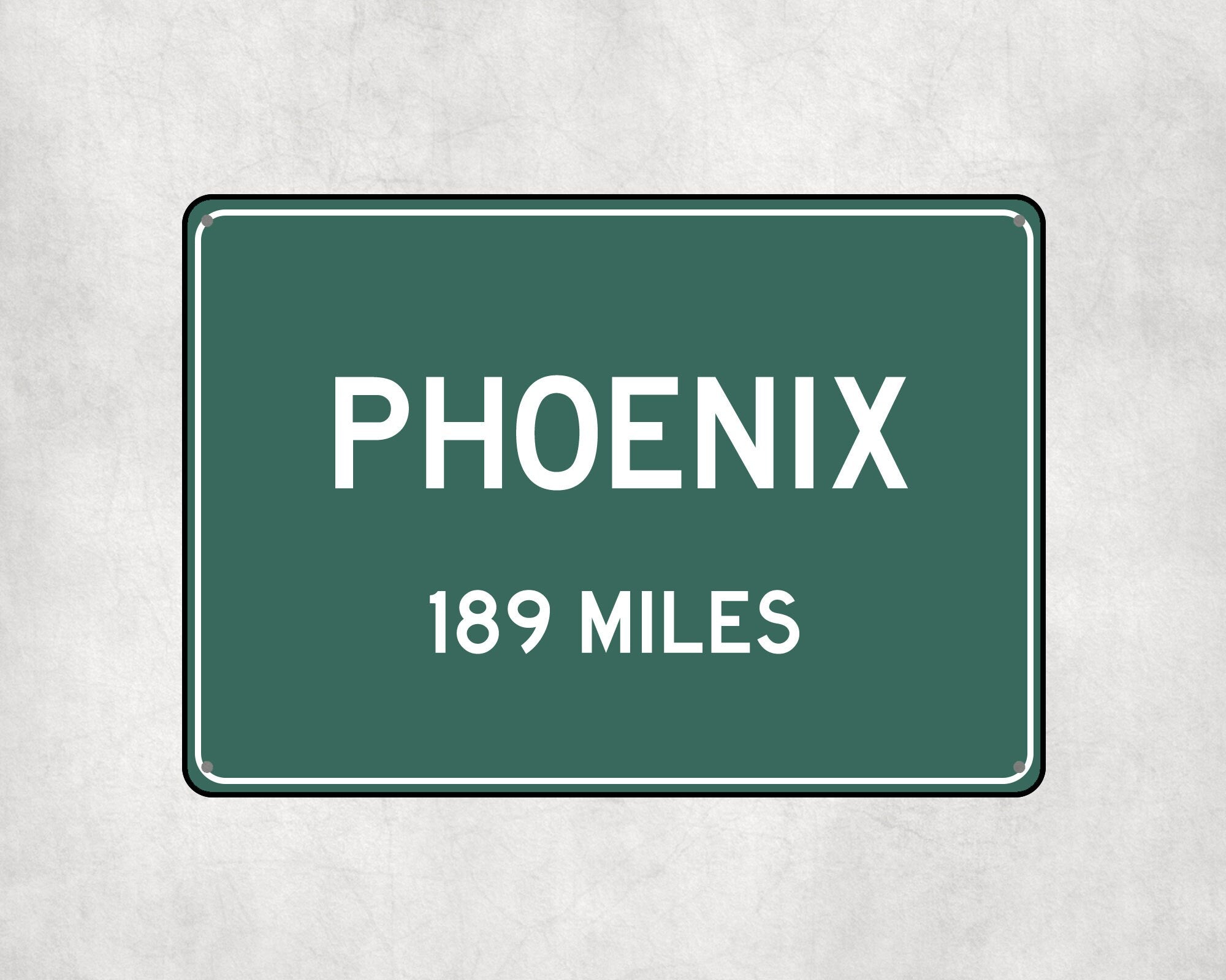 PERSONALIZED PHOENIX Sign, Phoenix City Distance Sign, City of Phoenix Gift, Phoenix Gifts, Phoenix Souvenir