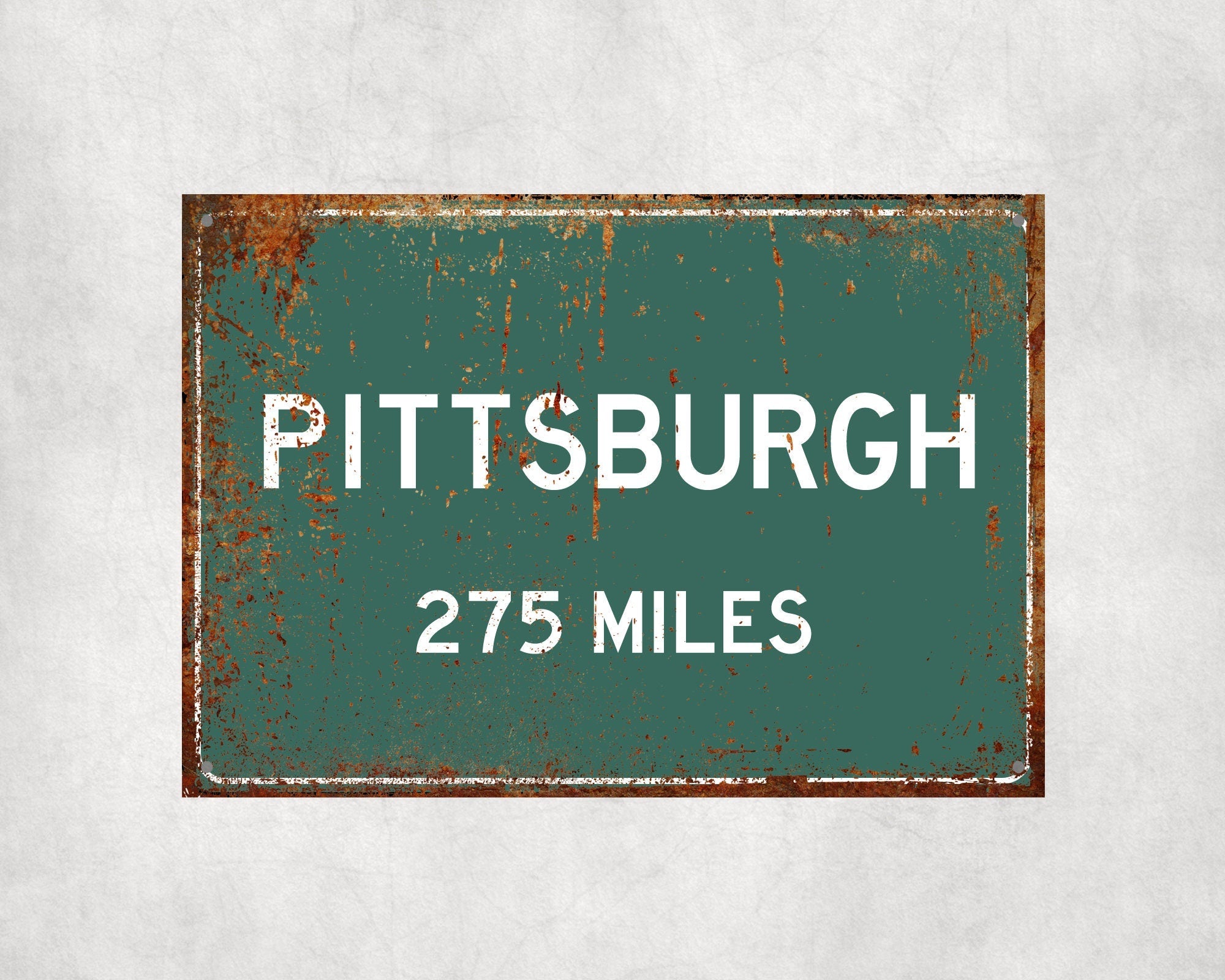 PERSONALIZED PITTSBURGH Sign, Pittsburgh City Distance Sign, City of Pittsburgh Gift, Pittsburgh Gifts, Pittsburgh Souvenir,Pittsburgh Signs