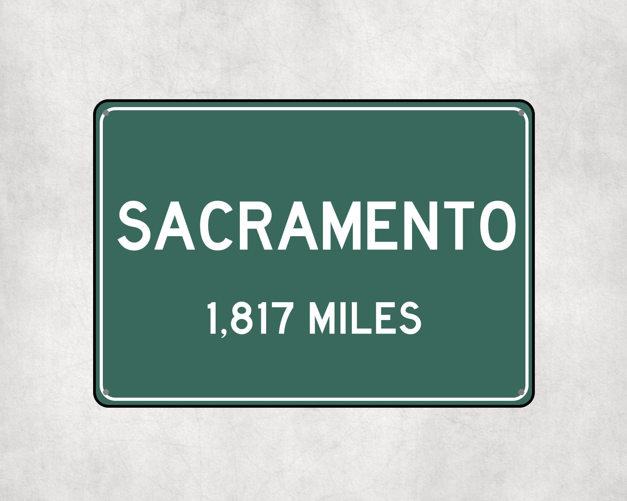 PERSONALIZED SACRAMENTO Sign, Sacramento City Distance Sign, City of Sacramento Gift, Sacramento Gifts, Sacramento Souvenir,Sacramento Signs