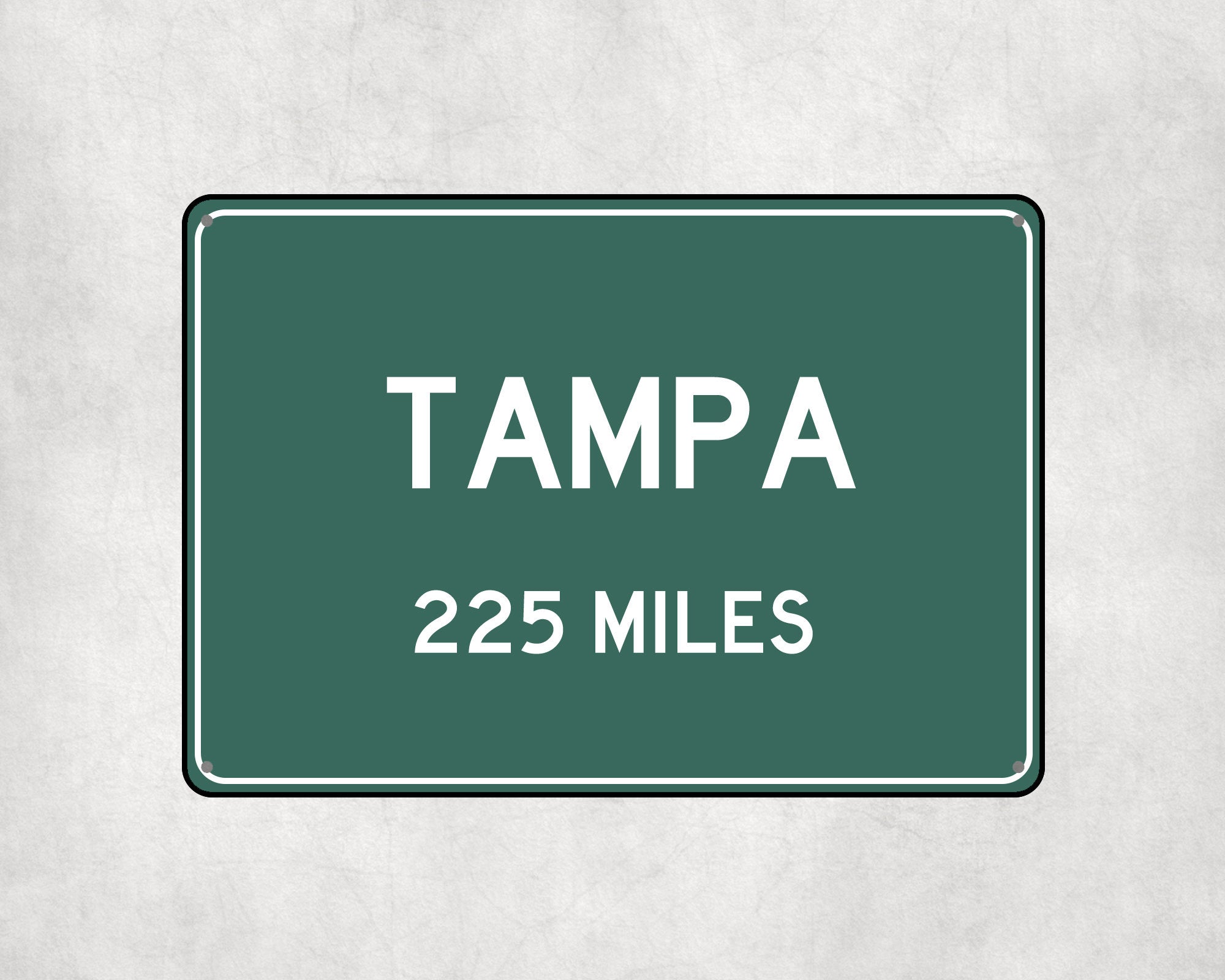 PERSONALIZED TAMPA Sign, Tampa City Distance Sign, City of Tampa Gift, Tampa Gifts, Tampa Souvenir, Tampa Signs