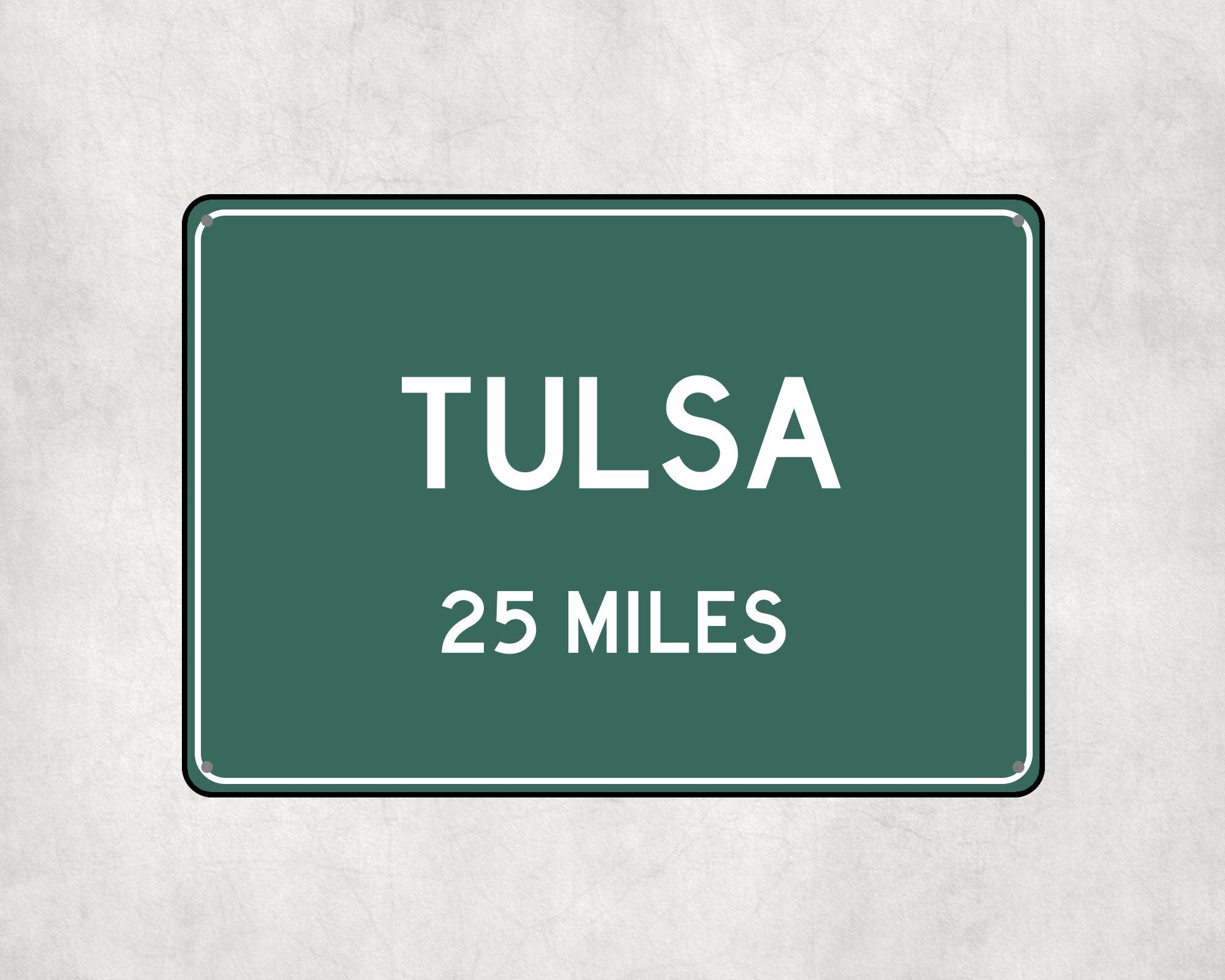 PERSONALIZED TULSA Sign, Tulsa City Distance Sign, City of Tulsa Gift, Tulsa Gifts, Tulsa Souvenir, Tulsa Signs