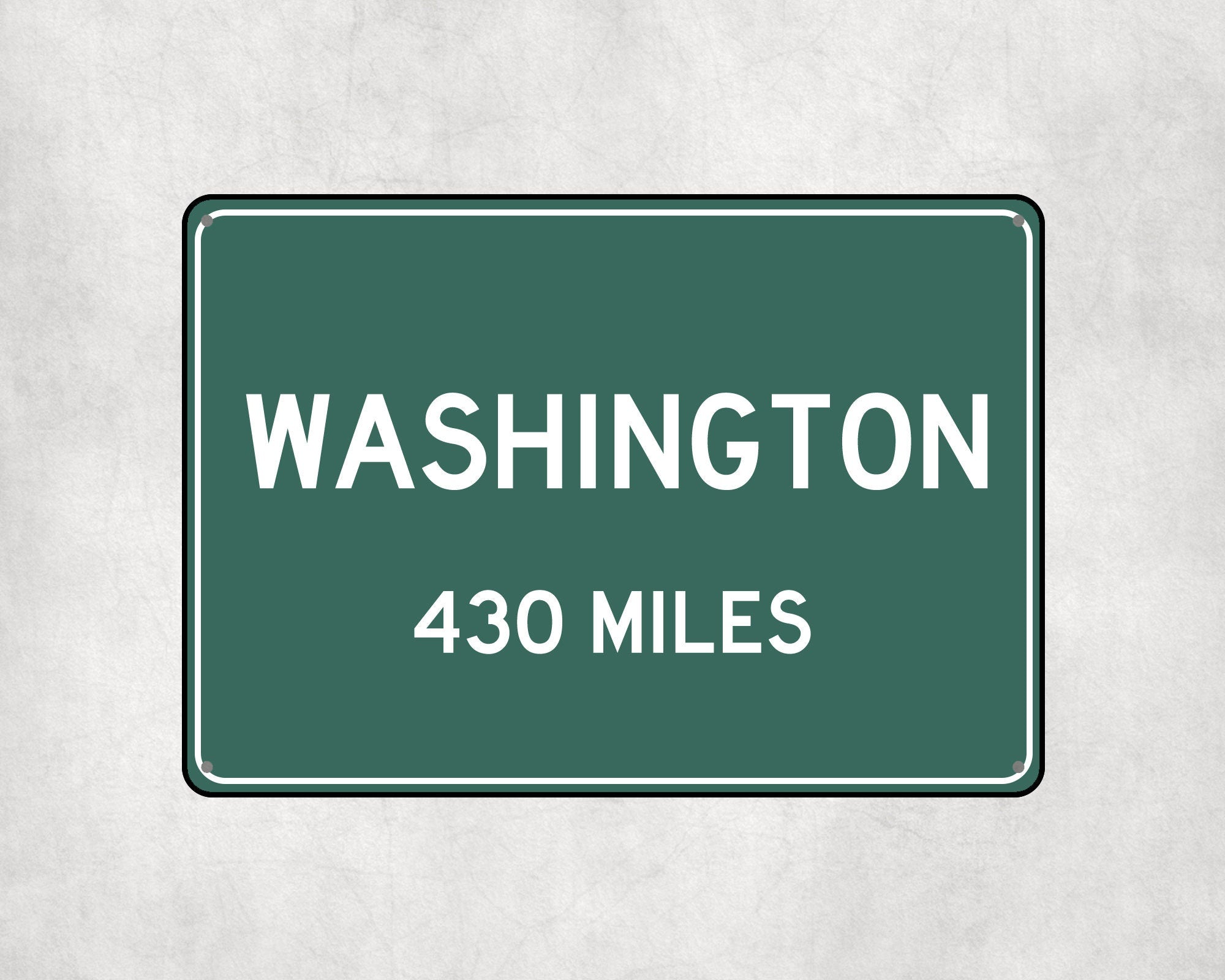 PERSONALIZED WASHINGTON Sign, Washington City Distance Sign, City of Washington Gift, Washington Gifts, Washington Souvenir,