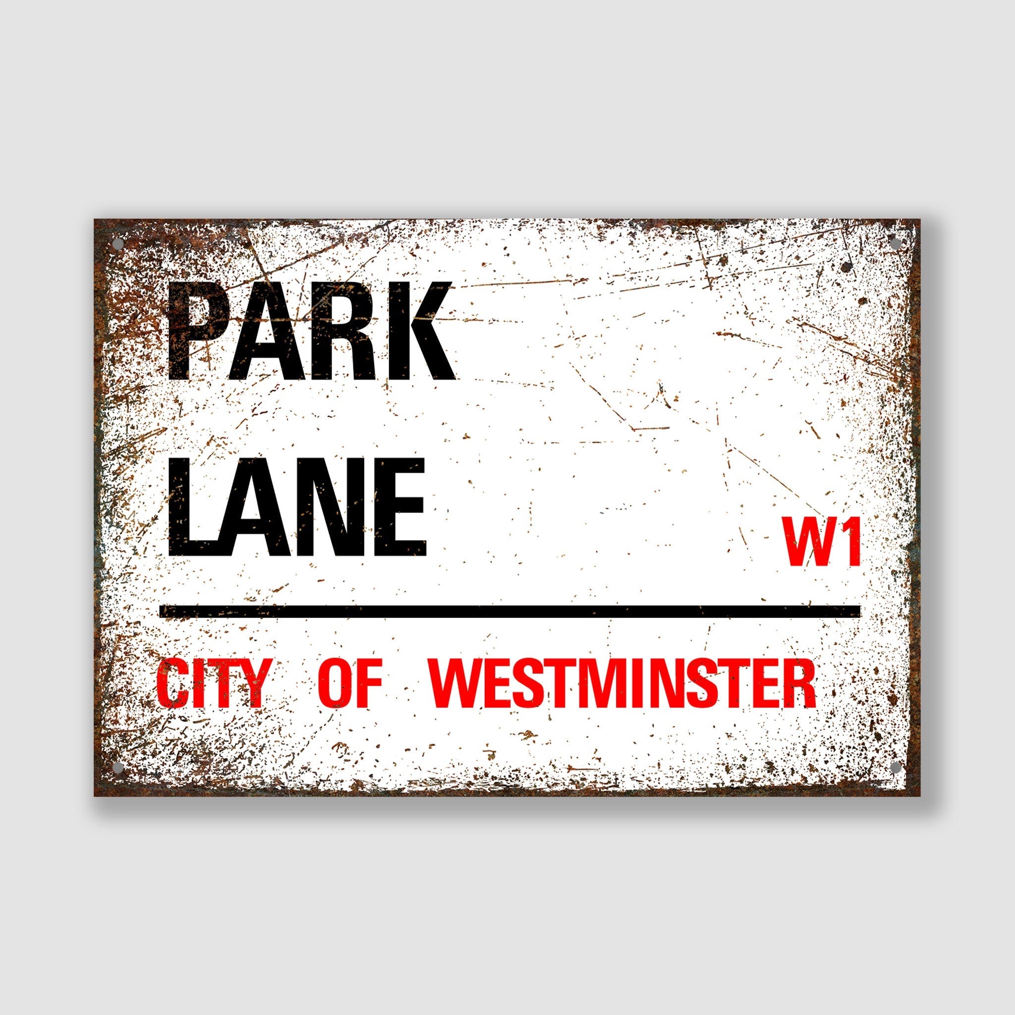 Park Lane - City of Westminster, Street Sign, Park Lane gift, Park Lane Souvenir, Park Lane Keepsake, London Gifts