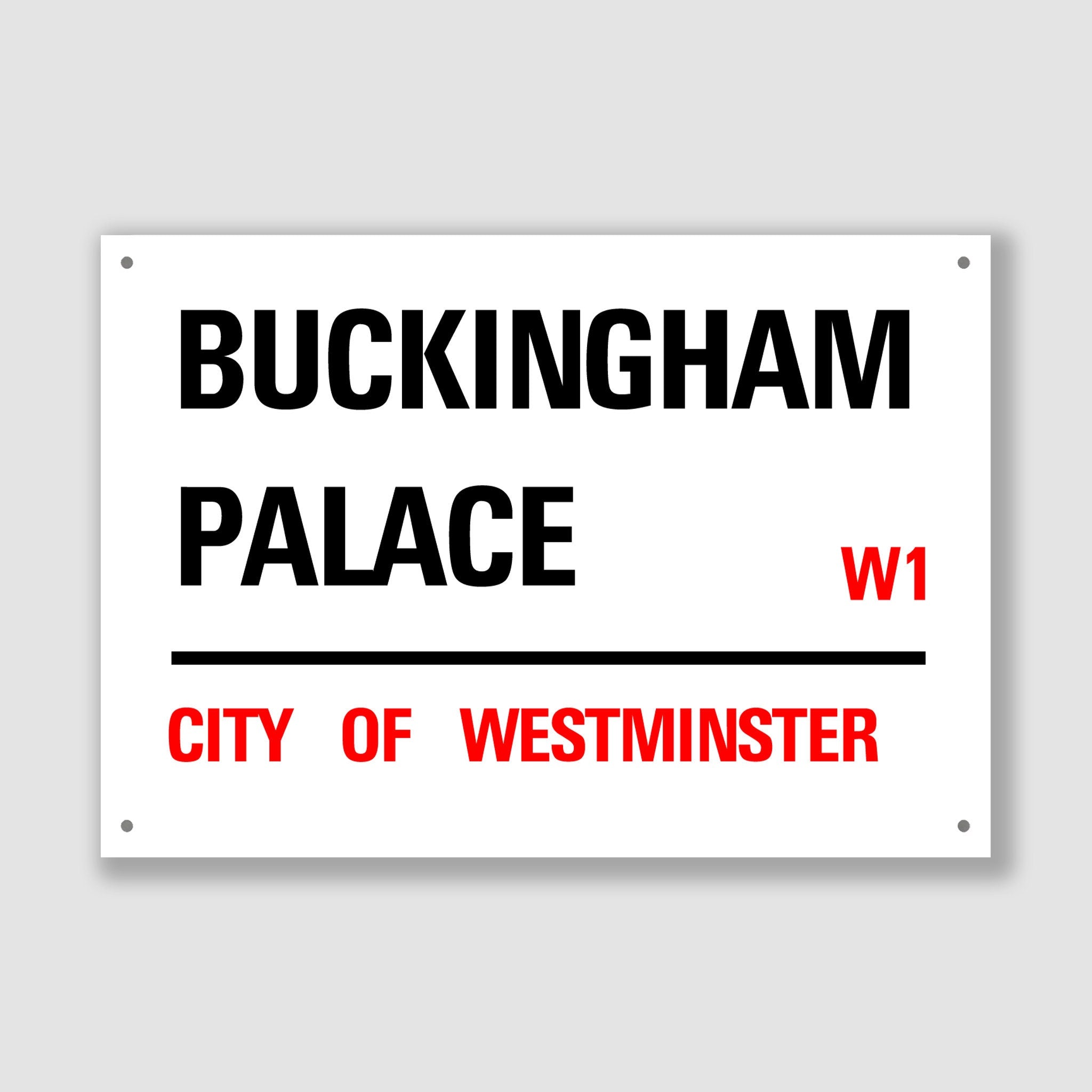 Buckingham Palace - City of Westminster, Street Sign, Buckingham Palace gift, Buckingham Palace Souvenir, Buckingham Palace Keepsake