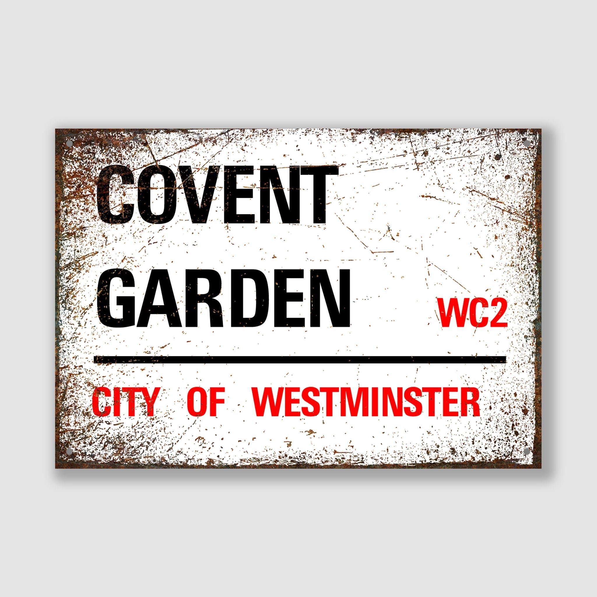 Covent Garden - City of Westminster, Street Sign, Covent Garden gift, Covent Garden Souvenir, Covent Garden Keepsake, Covent Garden Sign