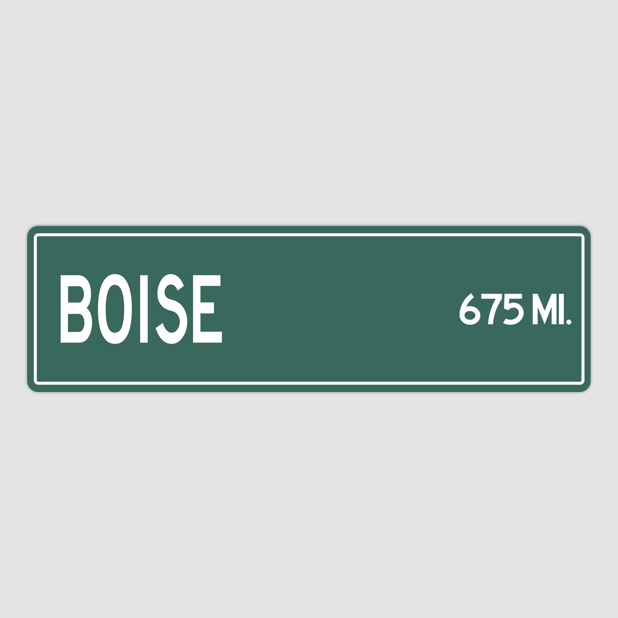 PERSONALIZED BOISE Sign, Boise City Distance Sign, City of Boise Gift, Boise Gifts, Boise Souvenir, Boise Sign