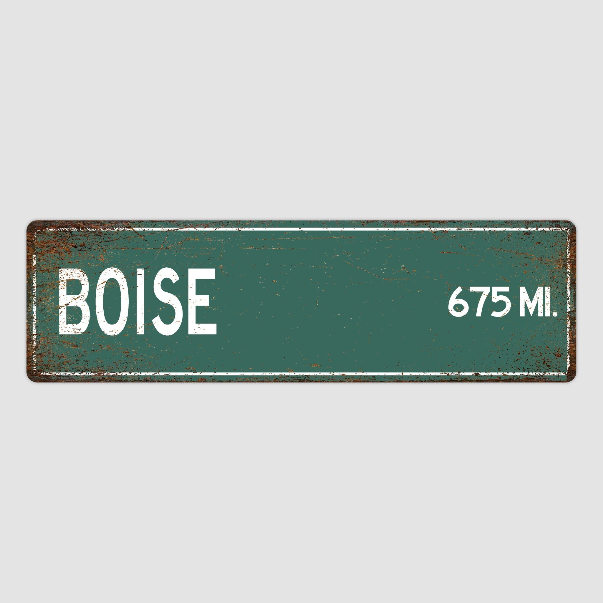 PERSONALIZED BOISE Sign, Boise City Distance Sign, City of Boise Gift, Boise Gifts, Boise Souvenir, Boise Sign