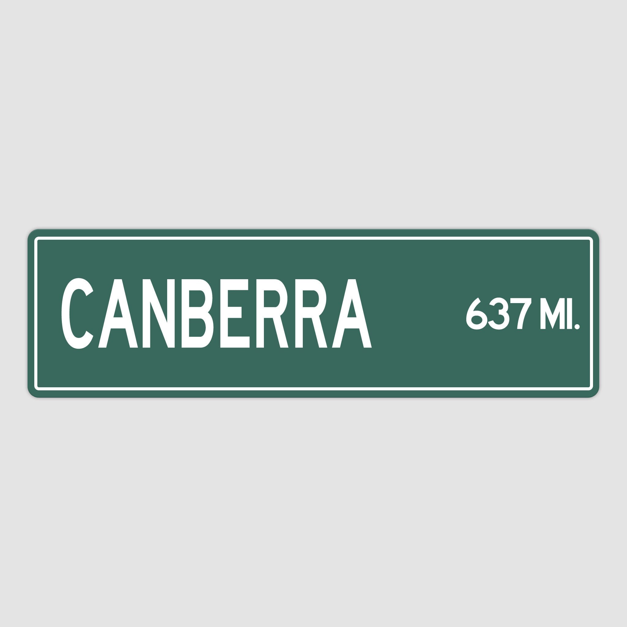 PERSONALIZED CANBERRA Sign, Canberra City Distance Sign, City of Canberra Gift, Canberra Gifts, Canberra Souvenir, Canberra Sign