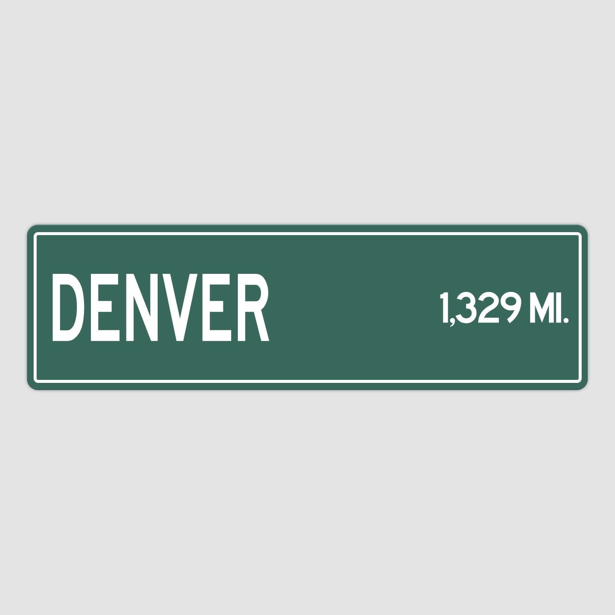 PERSONALIZED DENVER Sign, Denver City Distance Sign, City of Denver Gift, Denver Gifts, Denver Souvenir, Denver Sign