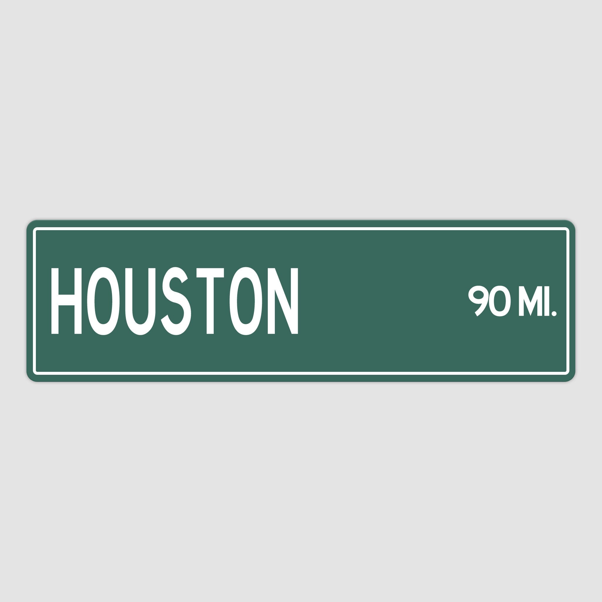 PERSONALIZED HOUSTON Sign, Houston City Distance Sign, City of Houston Gift, Houston Gifts, Houston Souvenir, Houston Sign