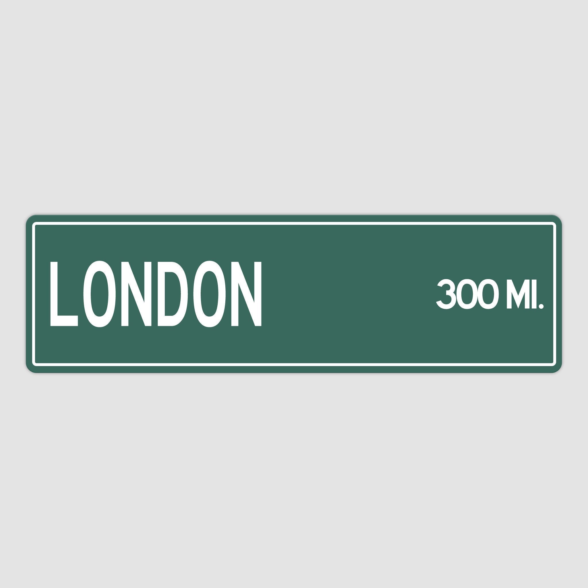 PERSONALIZED LONDON CITY Sign, London City Distance Sign, City of London Gift, London Gifts, London Souvenir, London Sign