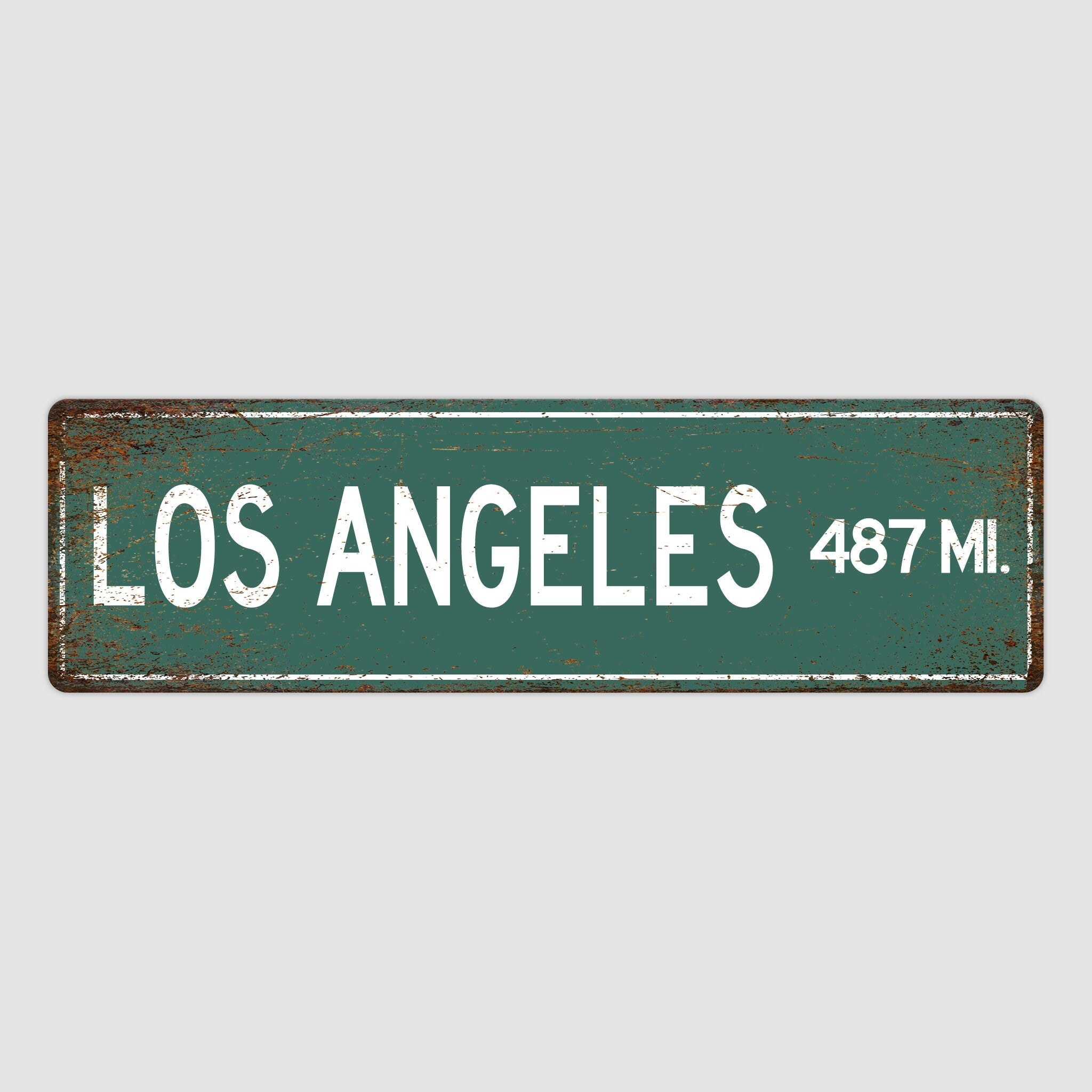 PERSONALIZED LOS ANGELES Sign, Los Angeles City Distance Sign, City of Los Angeles Gift, Los Angeles Gifts, Los Angeles Souvenir, Long Beach