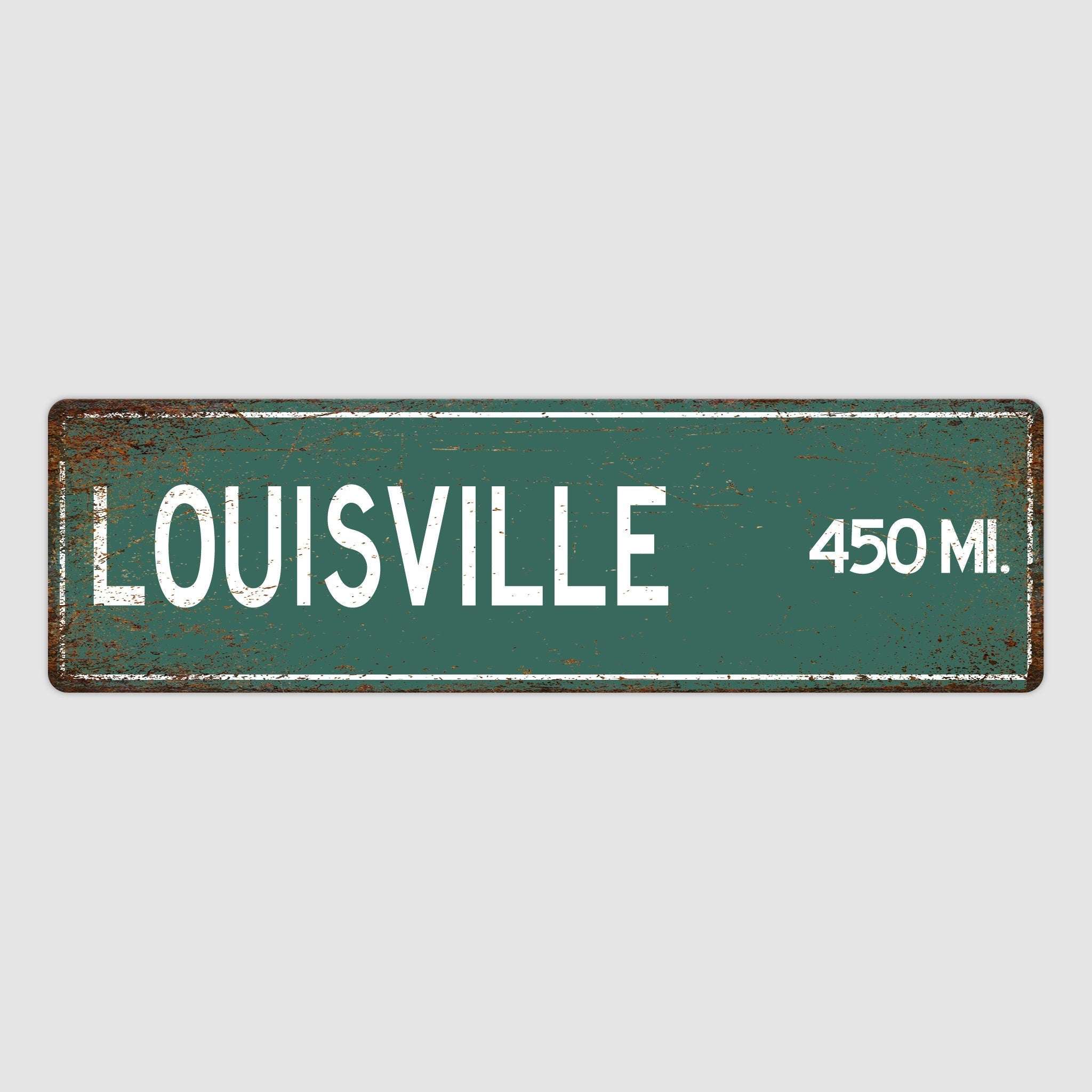 PERSONALIZED LOUISVILLE Sign, Louisville City Distance Sign, City of Louisville Gift, Louisville Gifts, Louisville Souvenir, Louisville Sign