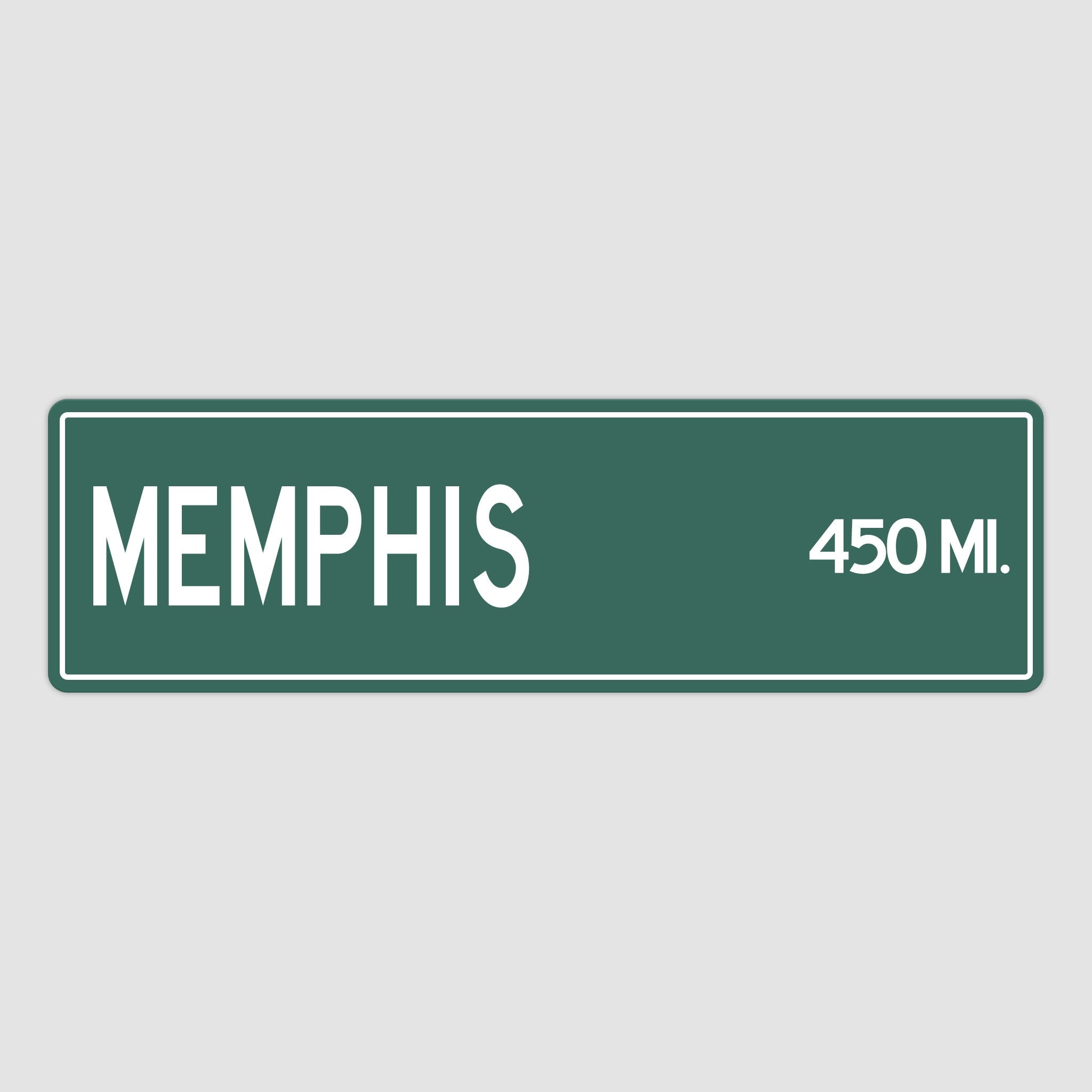 PERSONALIZED MEMPHIS Sign, Memphis City Distance Sign, City of Memphis Gift, Memphis Gifts, Memphis Souvenir, Memphis Sign