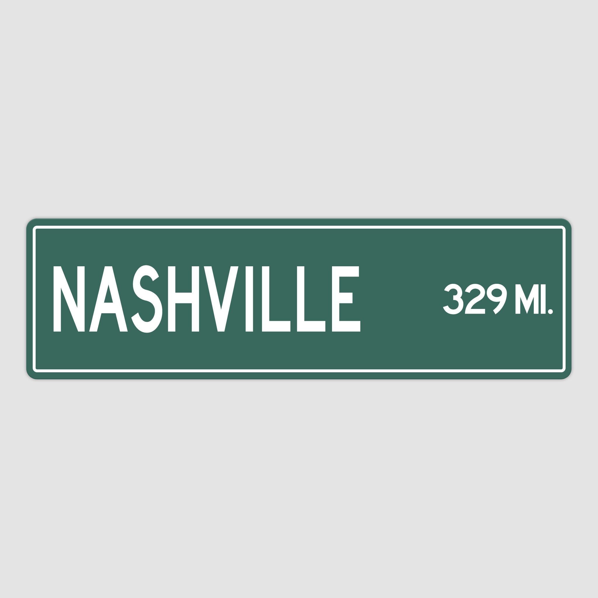 PERSONALIZED NASHVILLE Sign, Nashville City Distance Sign, City of Nashville Gift, Nashville Gifts, Nashville Souvenir, Nashville Sign