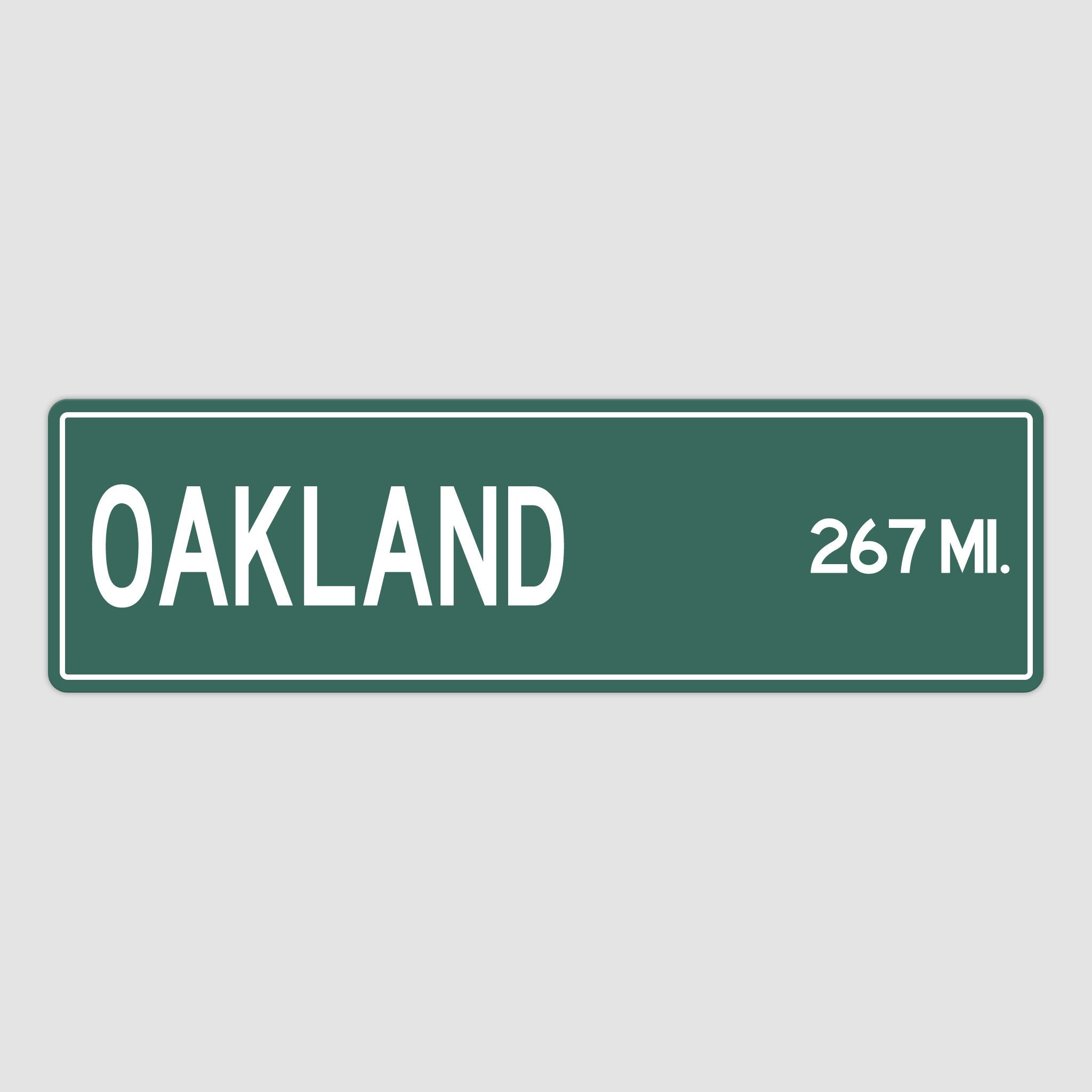 PERSONALIZED OAKLAND Sign, Oakland City Distance Sign, City of Oakland Gift, Oakland Gifts, Oakland Souvenir, Oakland Sign