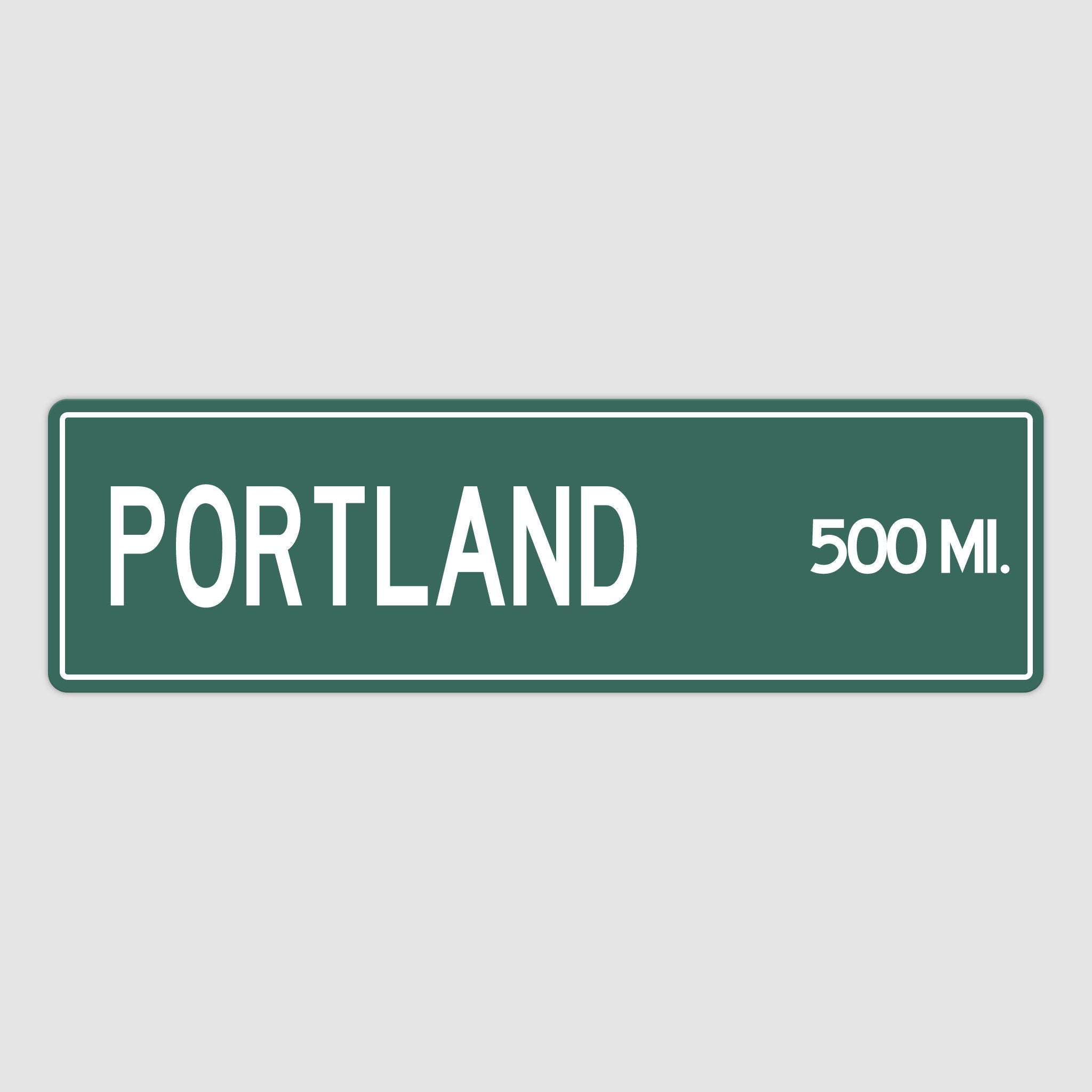 PERSONALIZED PORTLAND Sign, Portland City Distance Sign, City of Portland Gift, Portland Gifts, Portland Souvenir