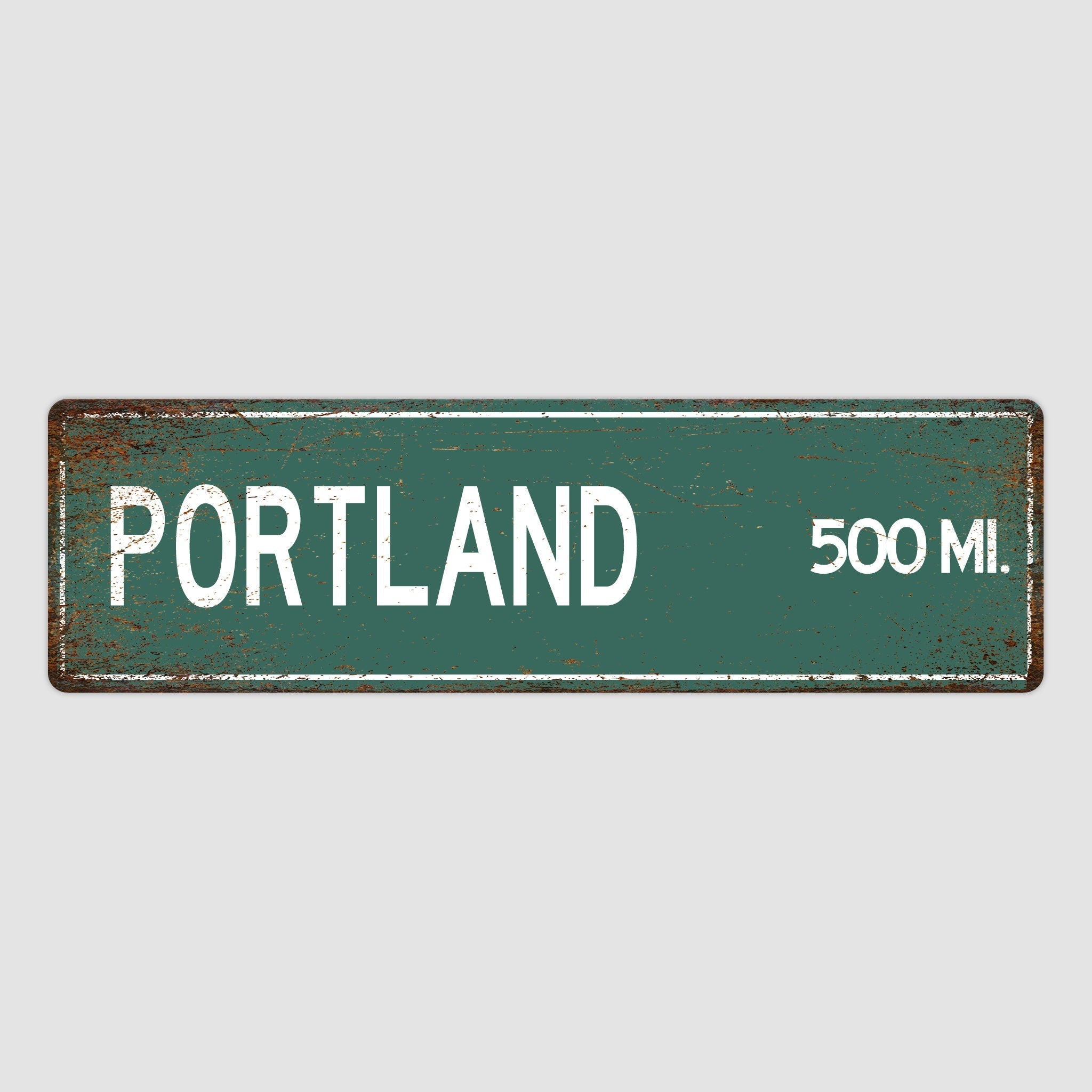 PERSONALIZED PORTLAND Sign, Portland City Distance Sign, City of Portland Gift, Portland Gifts, Portland Souvenir