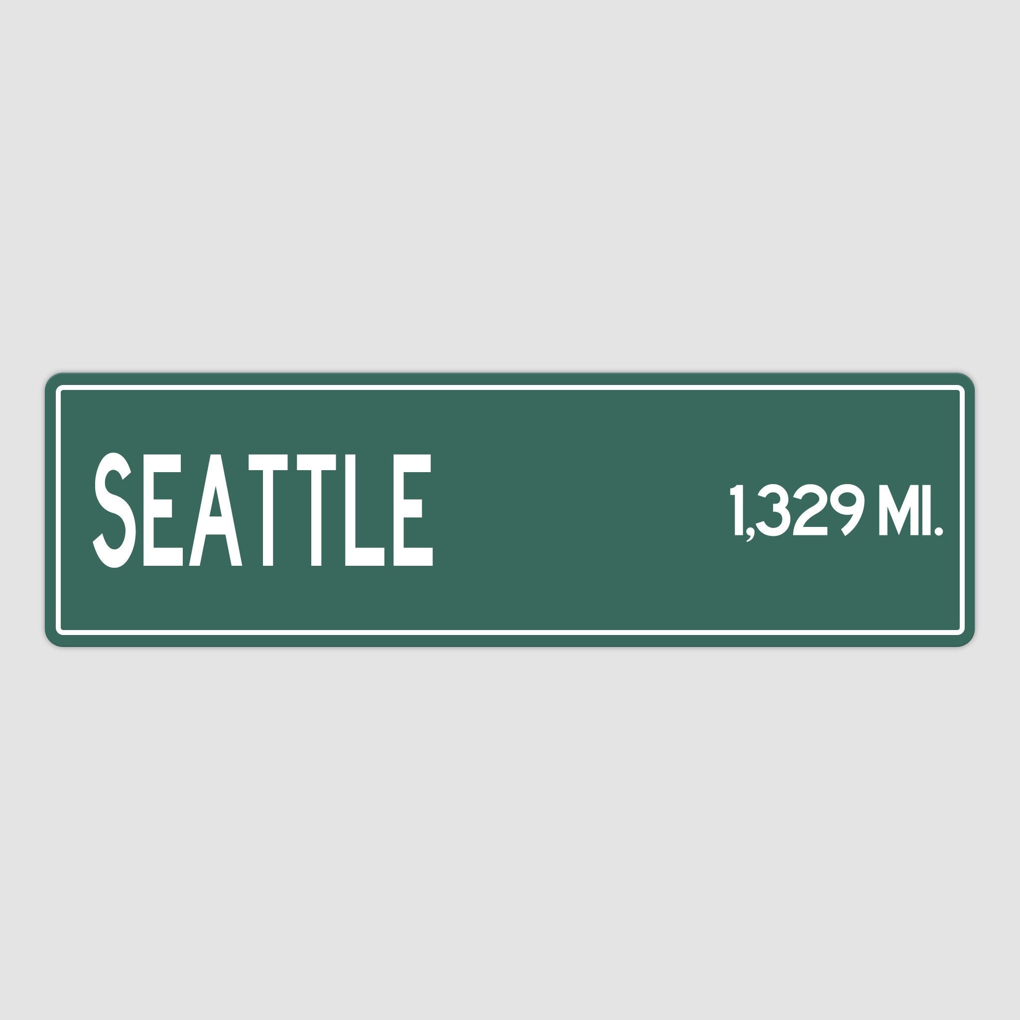 PERSONALIZED SEATTLE Sign, Seattle City Distance Sign, City of Seattle Gift, Seattle Gifts, Seattle Souvenir, Seattle Signs