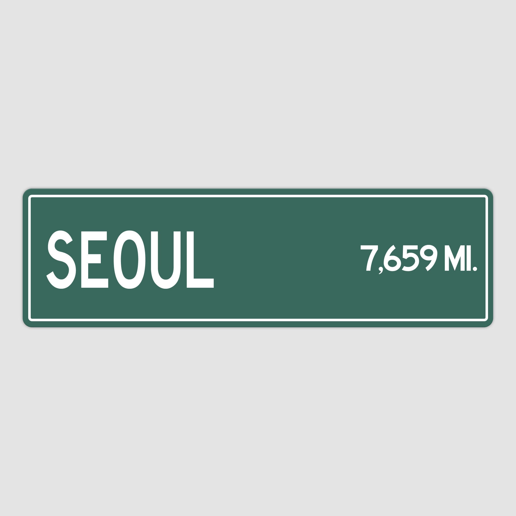 PERSONALIZED SEOUL Sign, Seoul City Distance Sign, City of Seoul Gift, Seoul Gifts, Seoul Souvenir, Seoul Signs