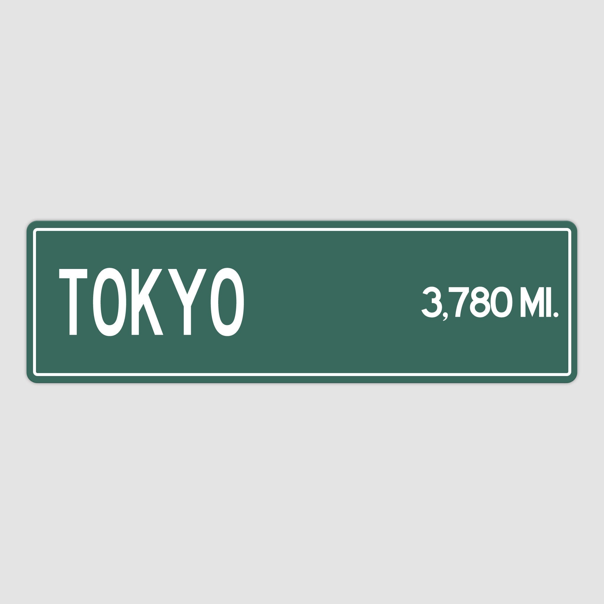 PERSONALIZED TOKYO Sign, Tokyo City Distance Sign, City of Tokyo Gift, Tokyo Gifts, Tokyo Souvenir, Tokyo Signs