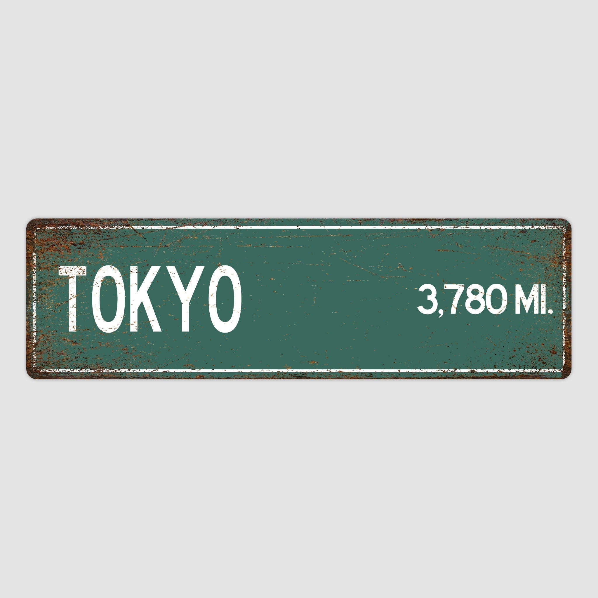 PERSONALIZED TOKYO Sign, Tokyo City Distance Sign, City of Tokyo Gift, Tokyo Gifts, Tokyo Souvenir, Tokyo Signs