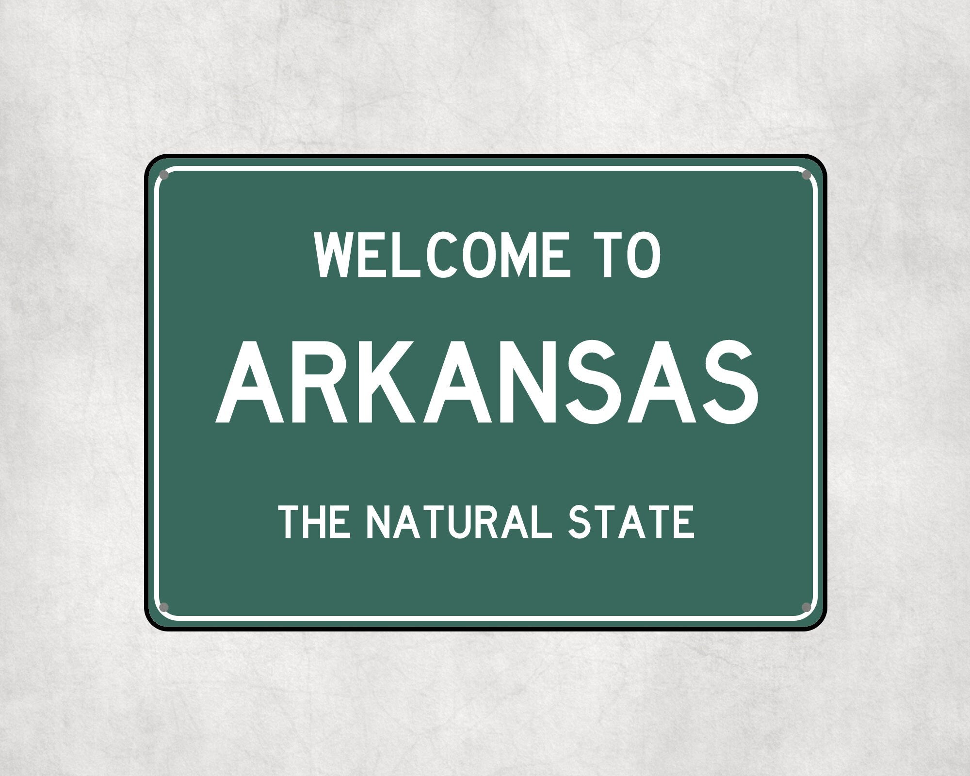 Welcome to Arkansas Sign, Arkansas Metal Sign, Arkansas Gift, Arkansas Gifts, Arkansas Souvenir, Arkansas Natural State