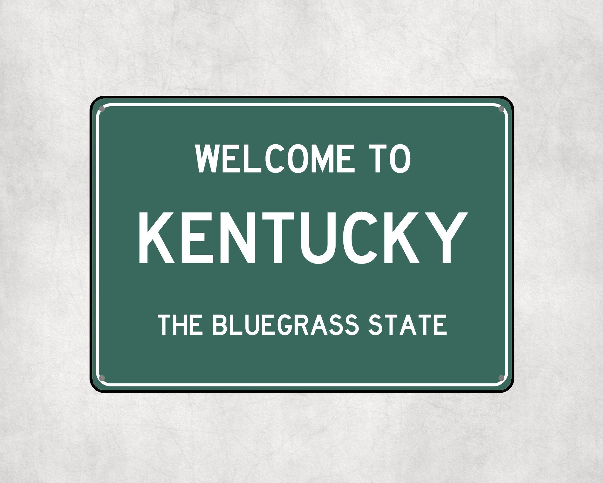 Welcome to Kentucky Sign, Kentucky Metal Sign, Kentucky Gift, Kentucky Gifts, Kentucky Souvenir, Kentucky Bluegrass State