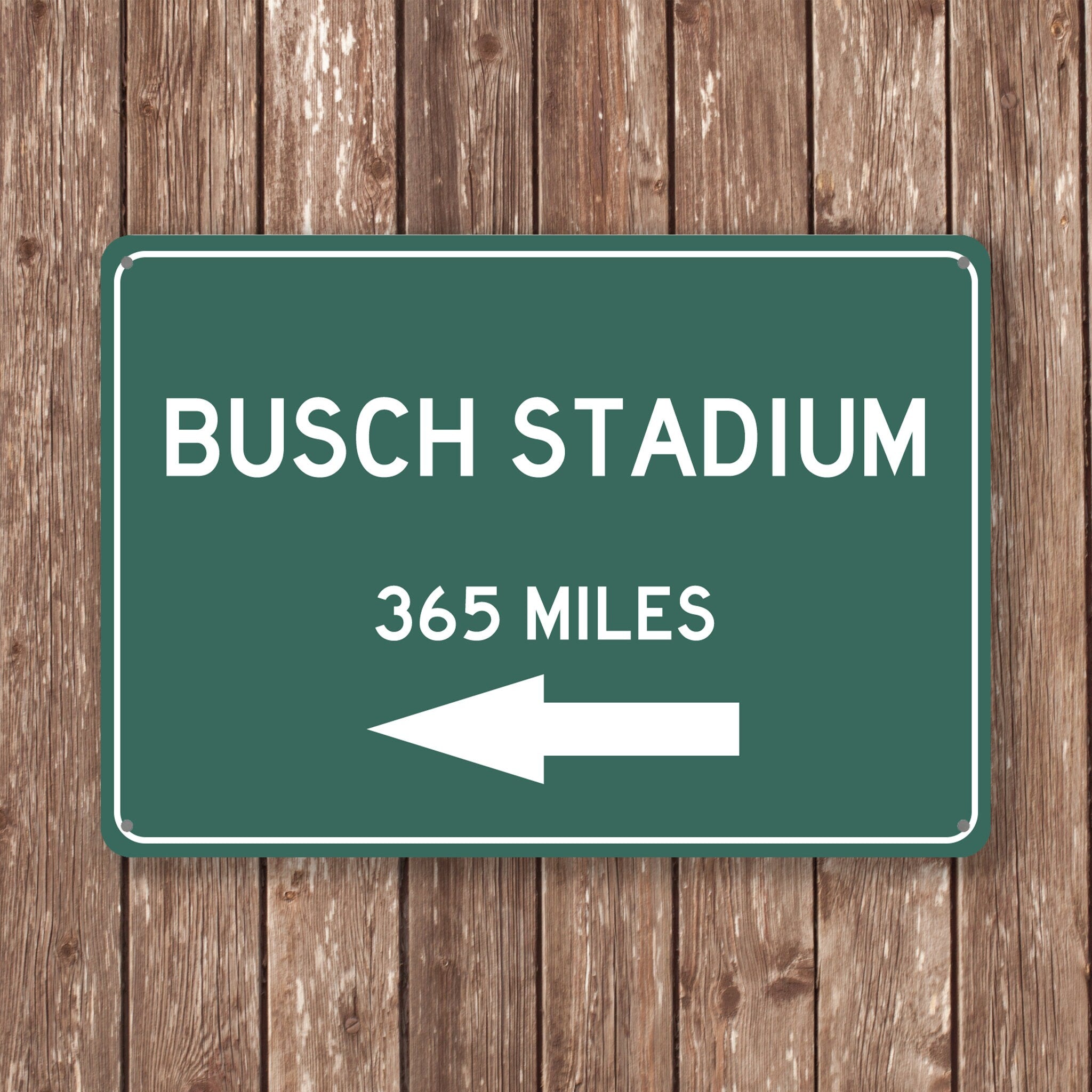 PERSONALIZED BUSCH STADIUM Distance Sign, Busch Stadium, Busch Stadium Miles, Missouri Sign, Missouri gift, Missouri Souvenir