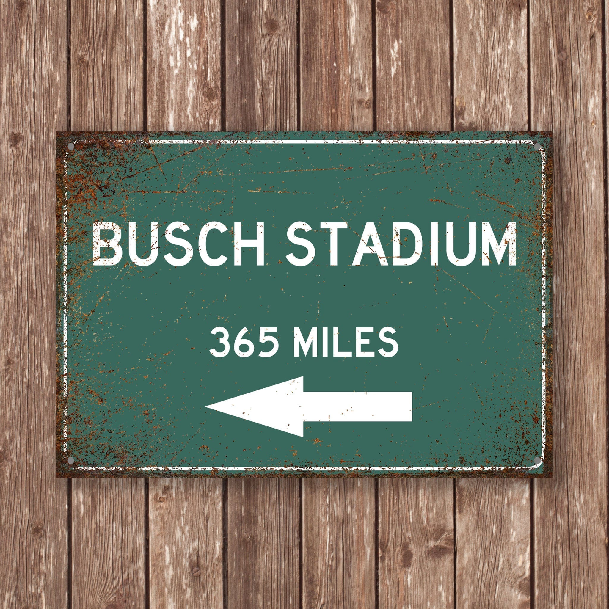 PERSONALIZED BUSCH STADIUM Distance Sign, Busch Stadium, Busch Stadium Miles, Missouri Sign, Missouri gift, Missouri Souvenir