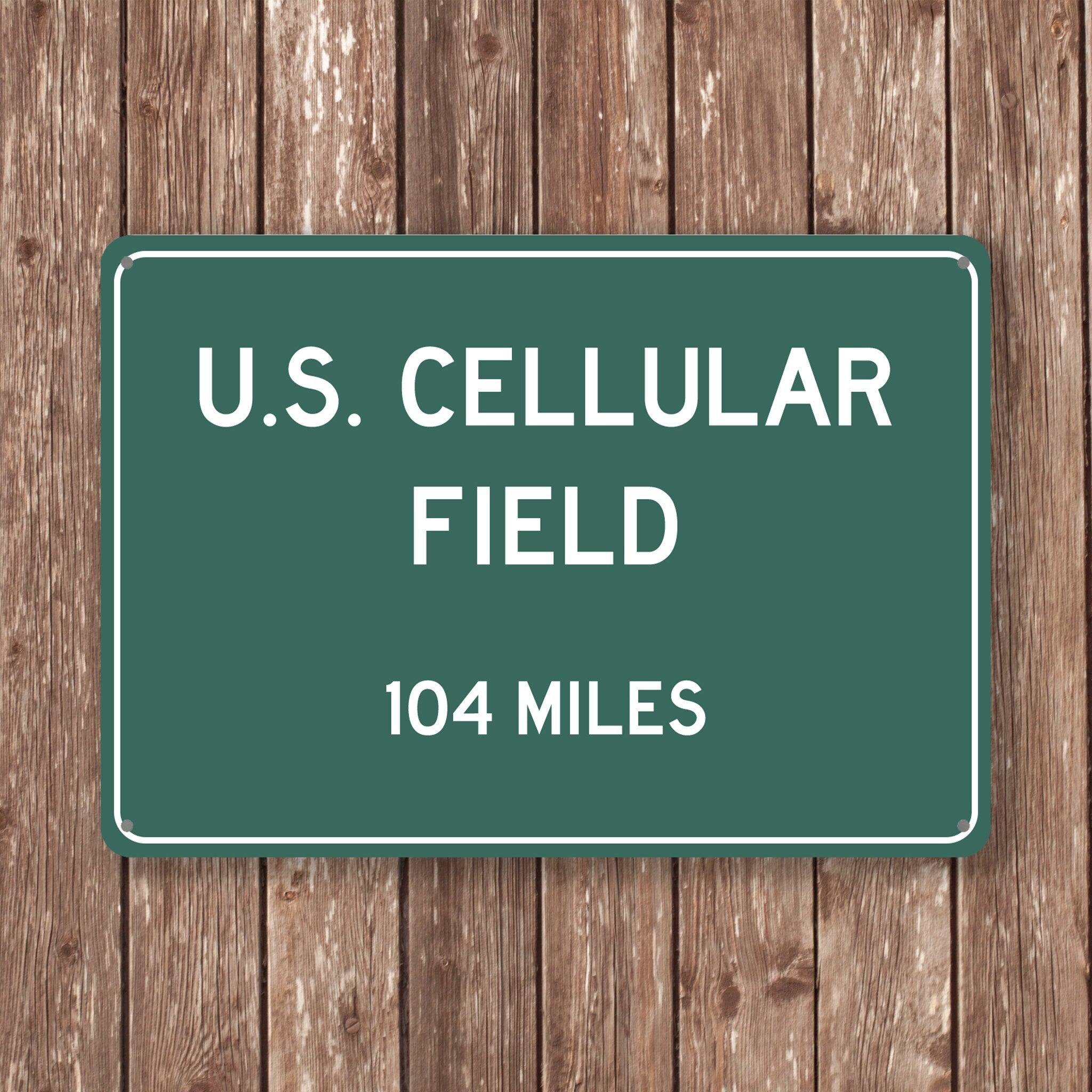 PERSONALIZED U.S. CELLULAR Field Distance Sign,us Cellular Field Stadium, us Cellular Field Miles,Chicago Sign,Chicago gift,Chicago Souvenir