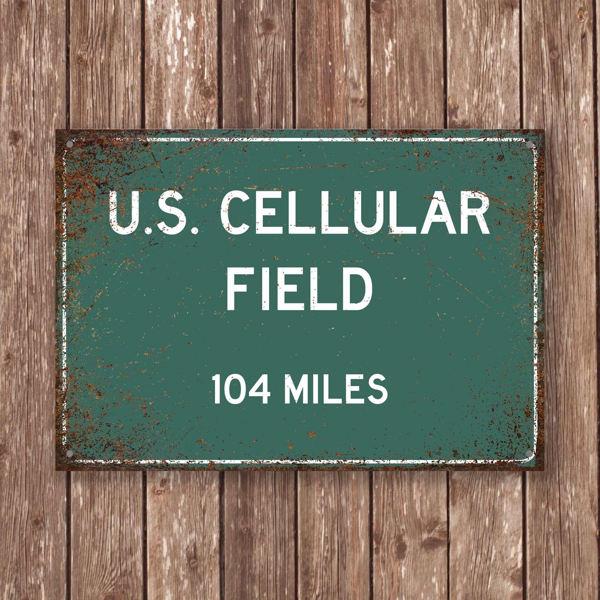 PERSONALIZED U.S. CELLULAR Field Distance Sign,us Cellular Field Stadium, us Cellular Field Miles,Chicago Sign,Chicago gift,Chicago Souvenir