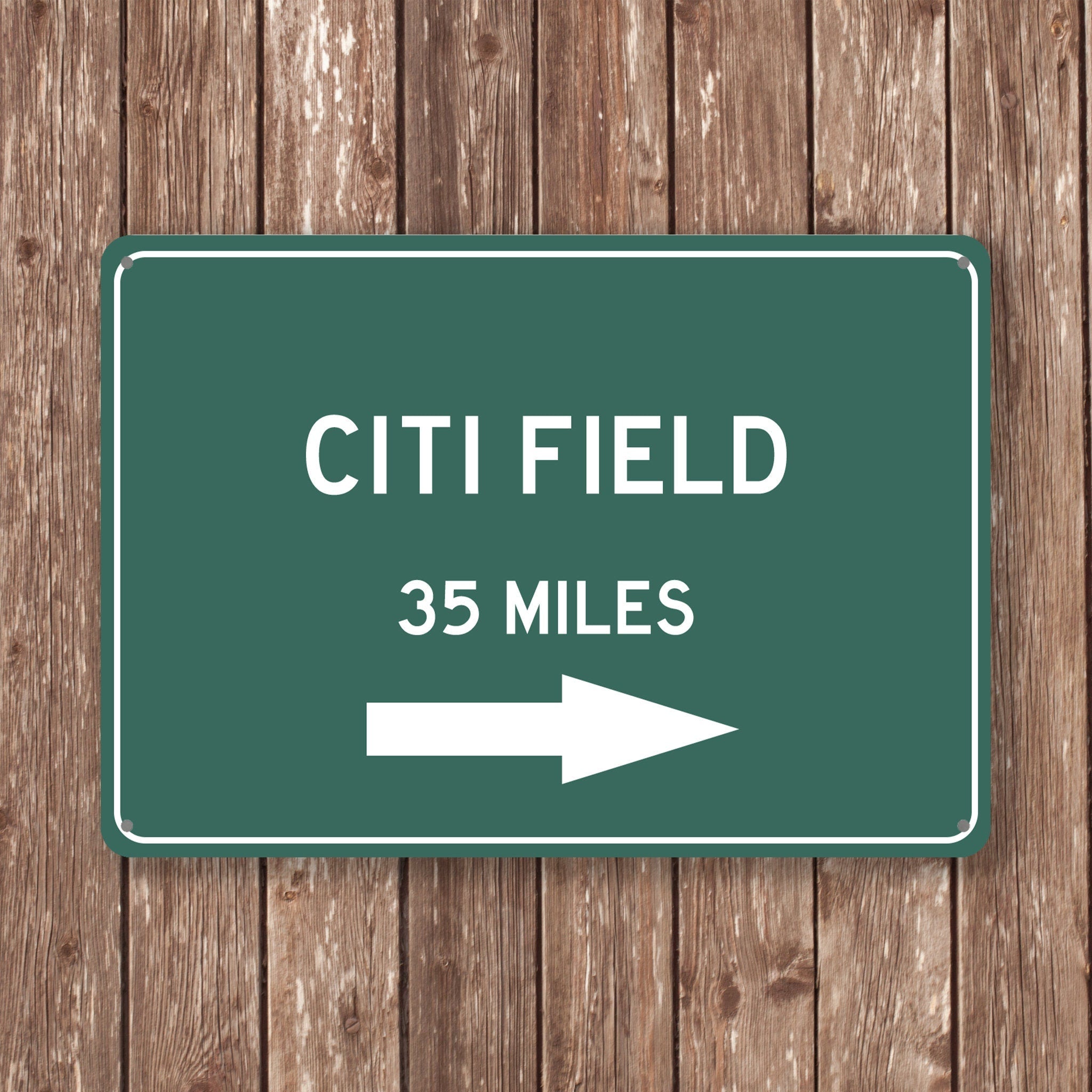 PERSONALIZED CITI FIELD Distance Sign, Citi Field Sign, Citi Field Miles, New York City Sign, Queens gift, New York Souvenir