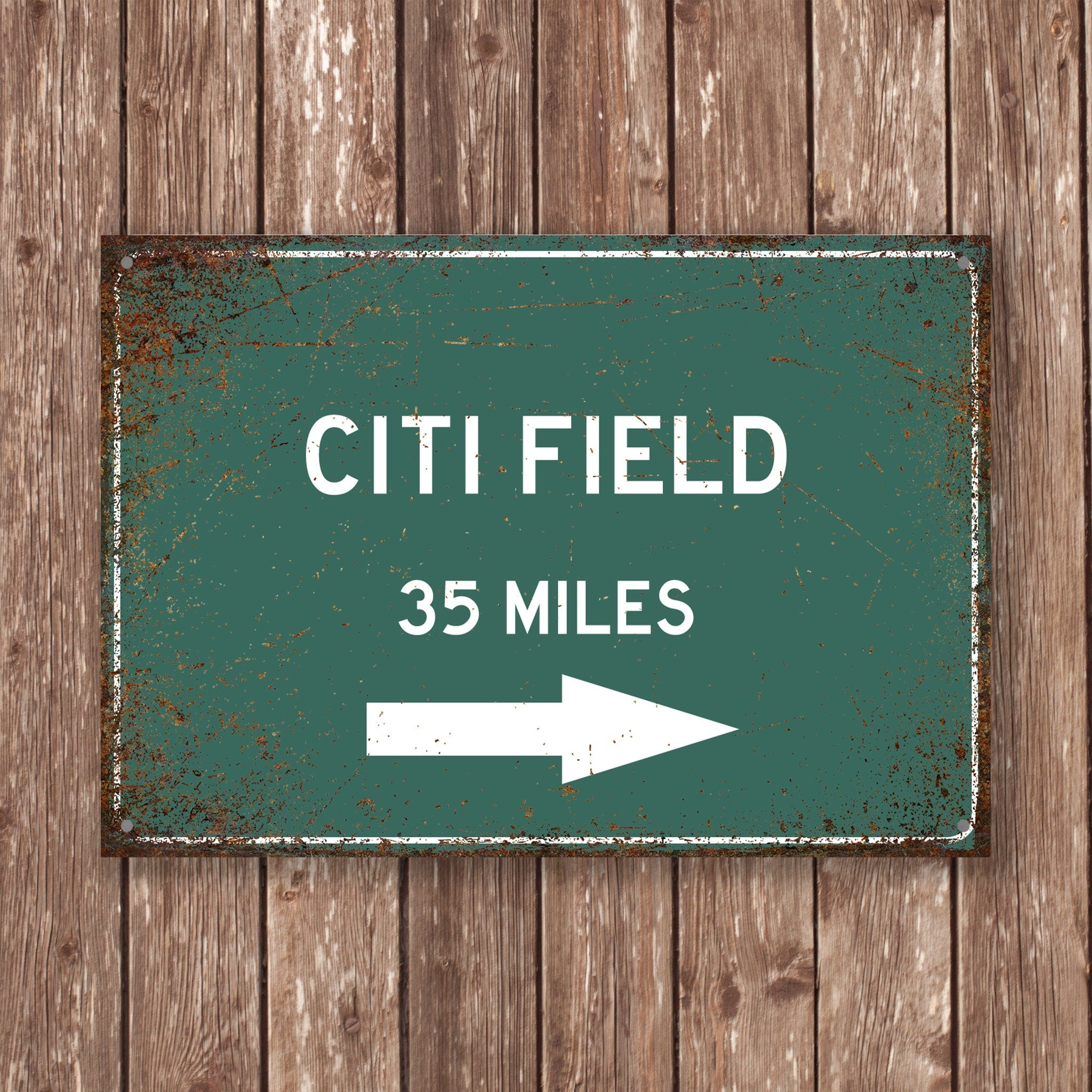 PERSONALIZED CITI FIELD Distance Sign, Citi Field Sign, Citi Field Miles, New York City Sign, Queens gift, New York Souvenir