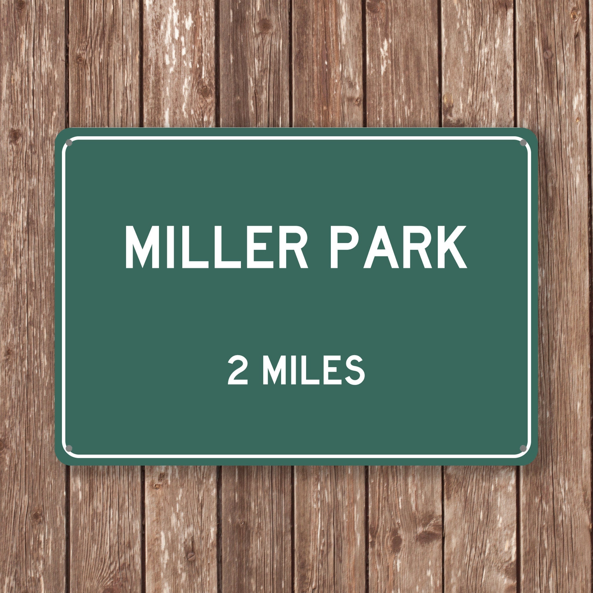 PERSONALIZED MILLER PARK Distance Sign, Miller Park Sign, Miller Park Miles, Milwaukee Sign, Milwaukee gift, Milwaukee Souvenir