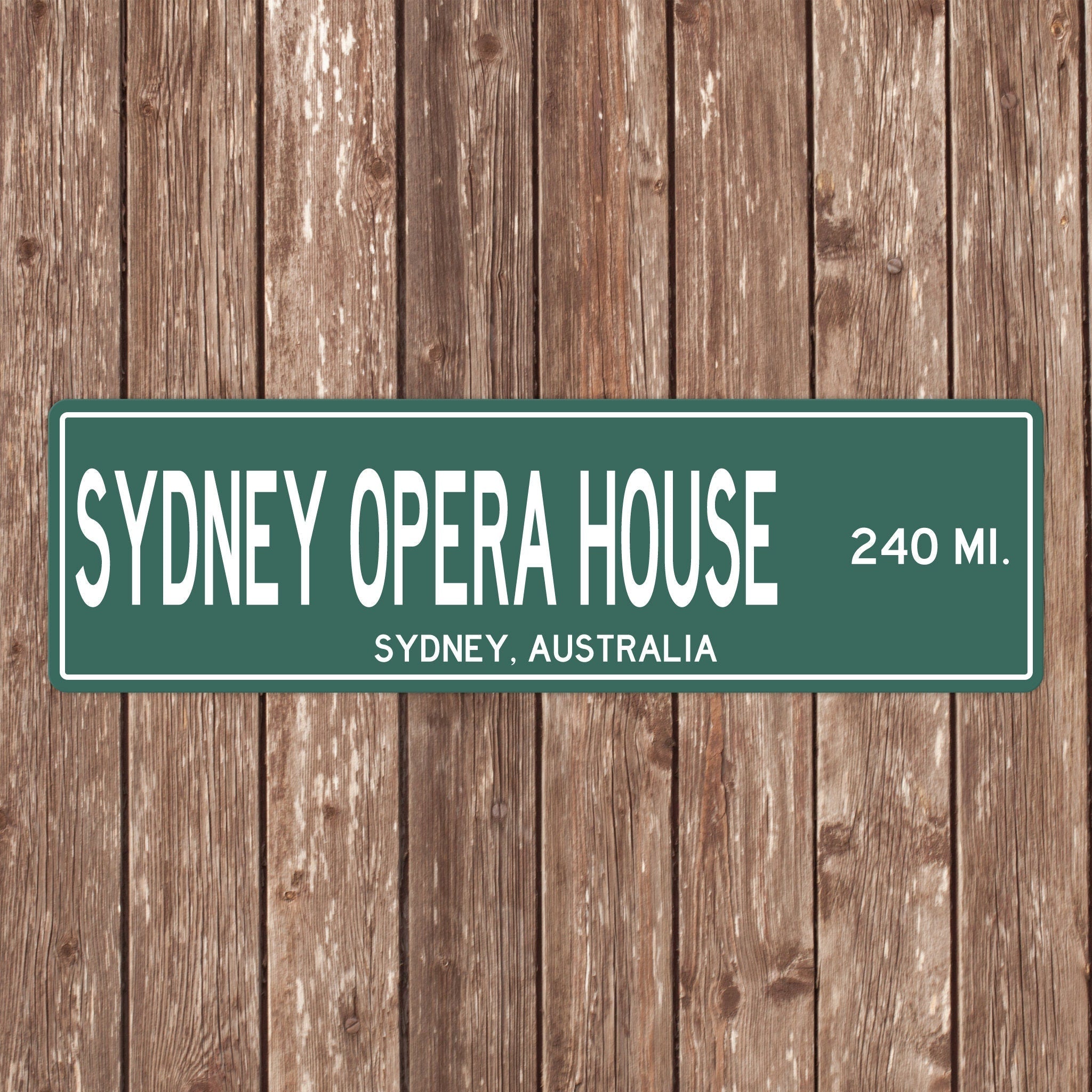 PERSONALIZED SYDNEY OPERA House Sign, Sydney Opera House Distance Sign, Australia Gift, Australia Gifts, Sydney Opera House Souvenir