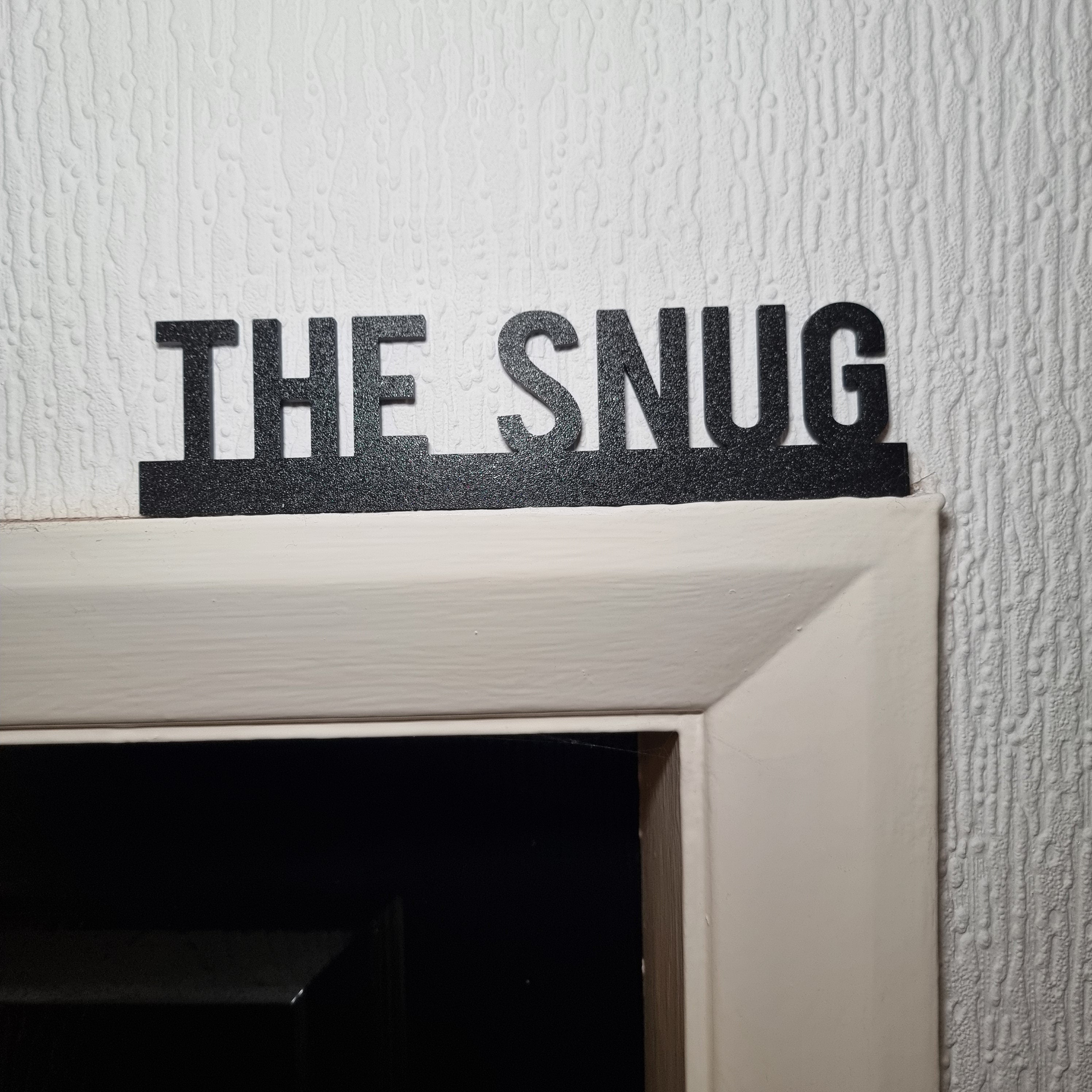 The Snug Door topper, shelf decor, wall decor, quirky home interior decor, quirky gift, door decoration