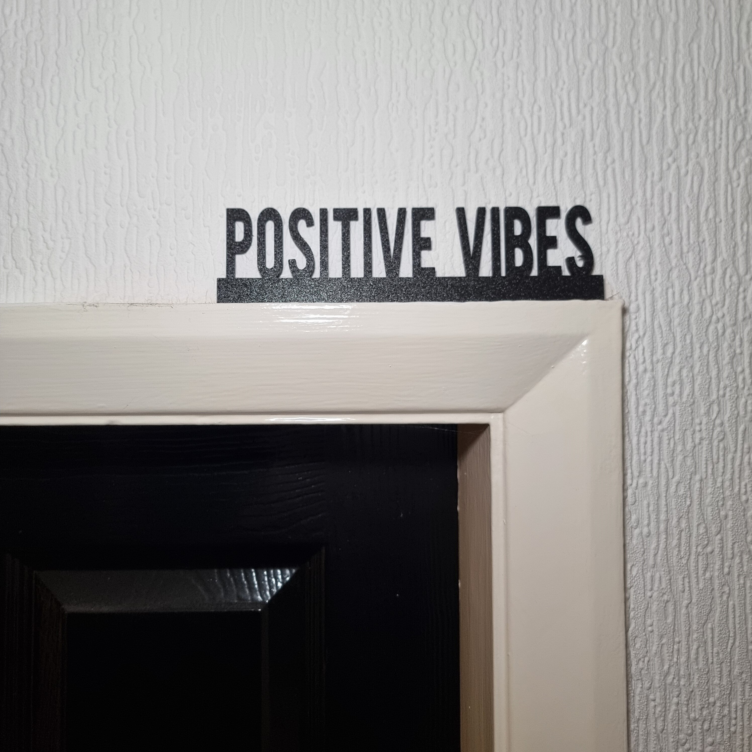 Positive Vibes Door topper, shelf decor, wall decor, quirky home interior decor, quirky gift, door decoration