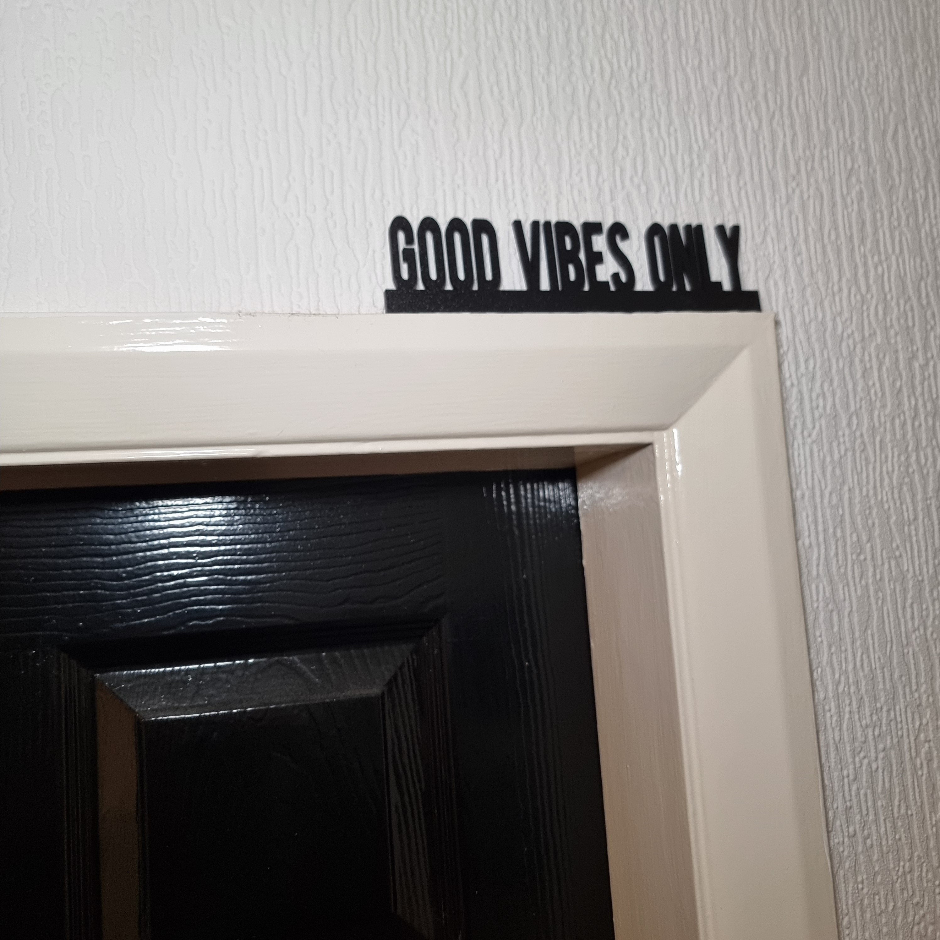 Good Vibes Only Door topper, shelf decor, wall decor, quirky home interior decor, quirky gift, door decoration