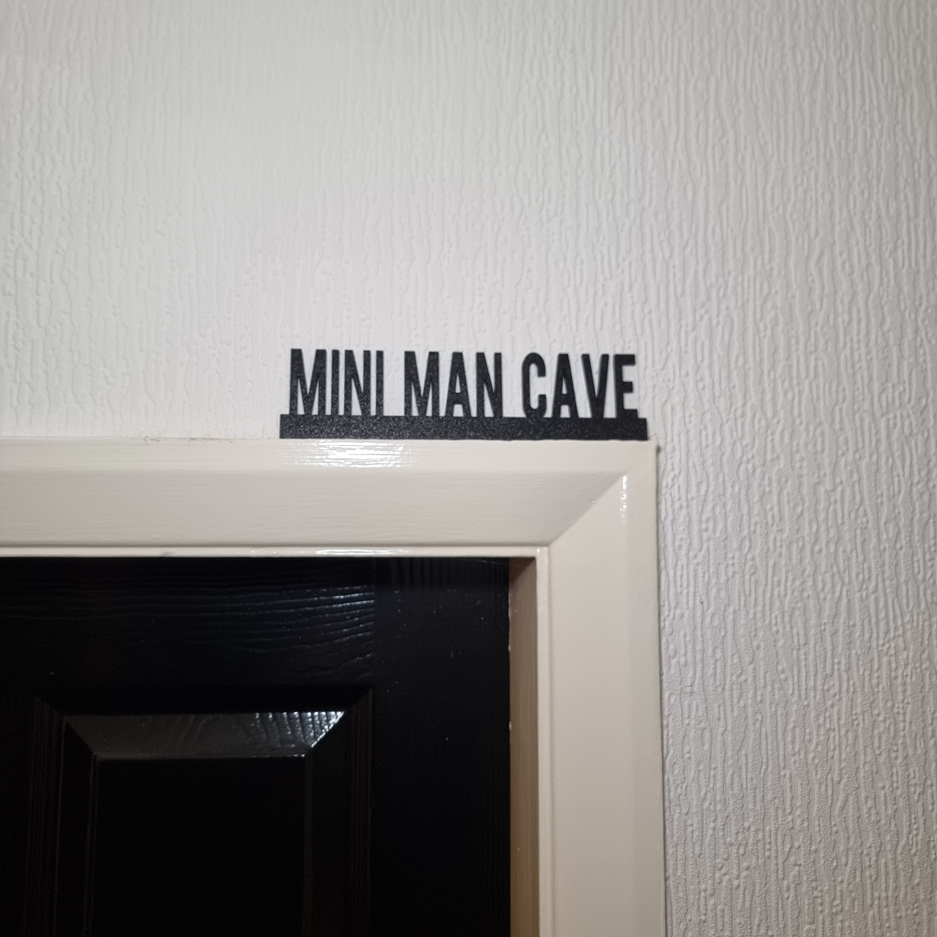 Mini Man Cave Door topper, shelf decor, wall decor, quirky home interior decor, quirky gift, door decoration