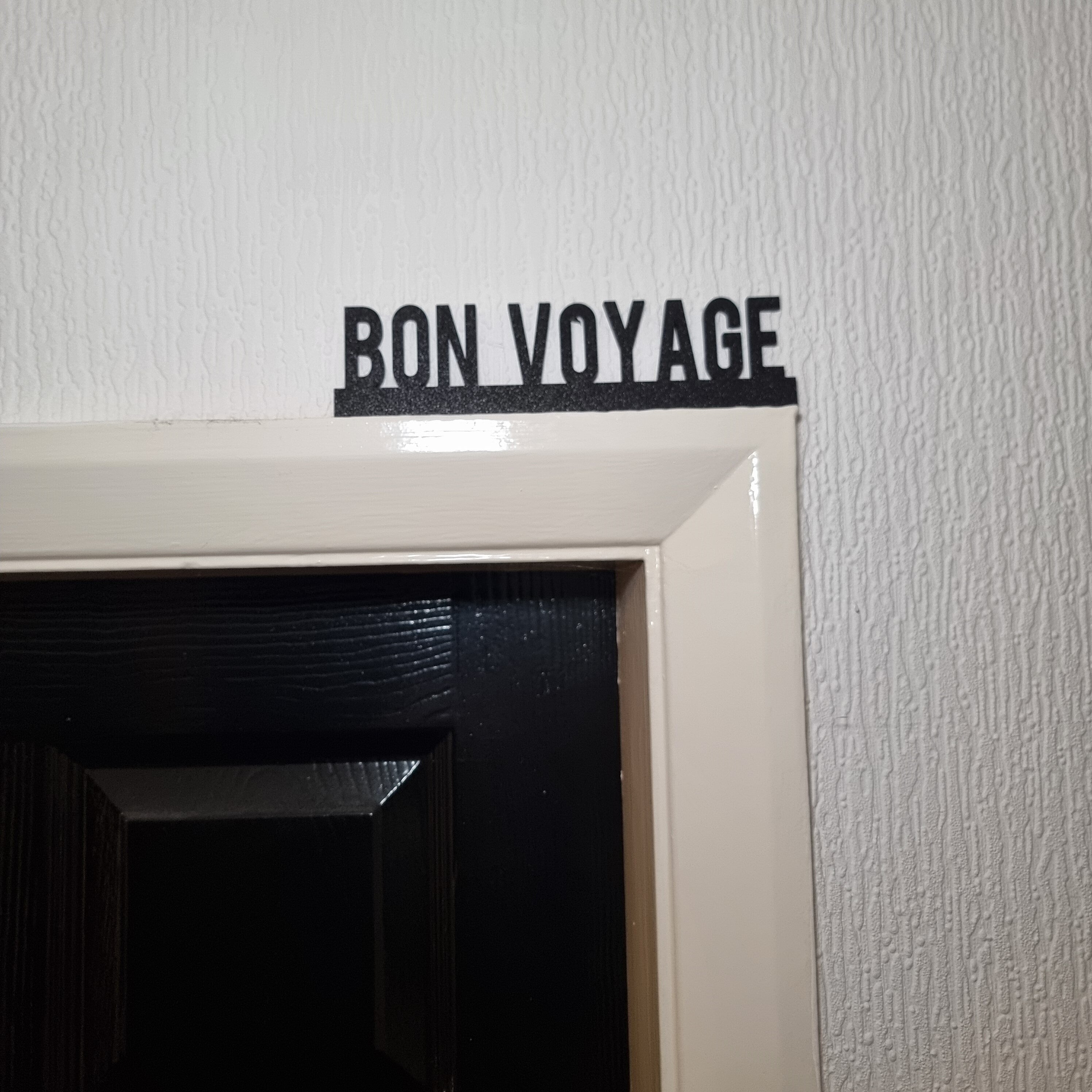 Bon Voyage Door topper, shelf decor, wall decor, quirky home interior decor, quirky gift, door decoration