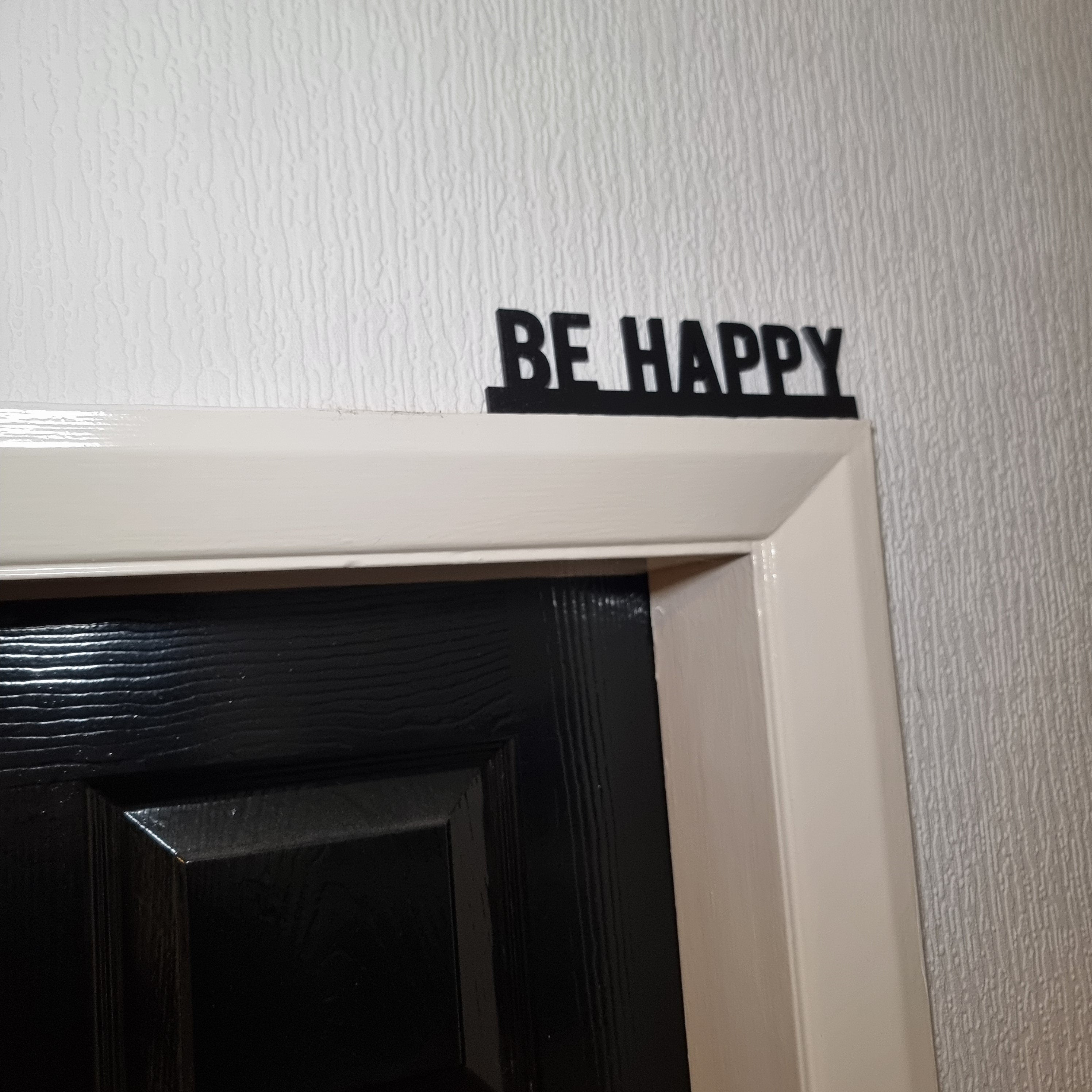 Be Happy Door topper, shelf decor, wall decor, quirky home interior decor, quirky gift, door decoration