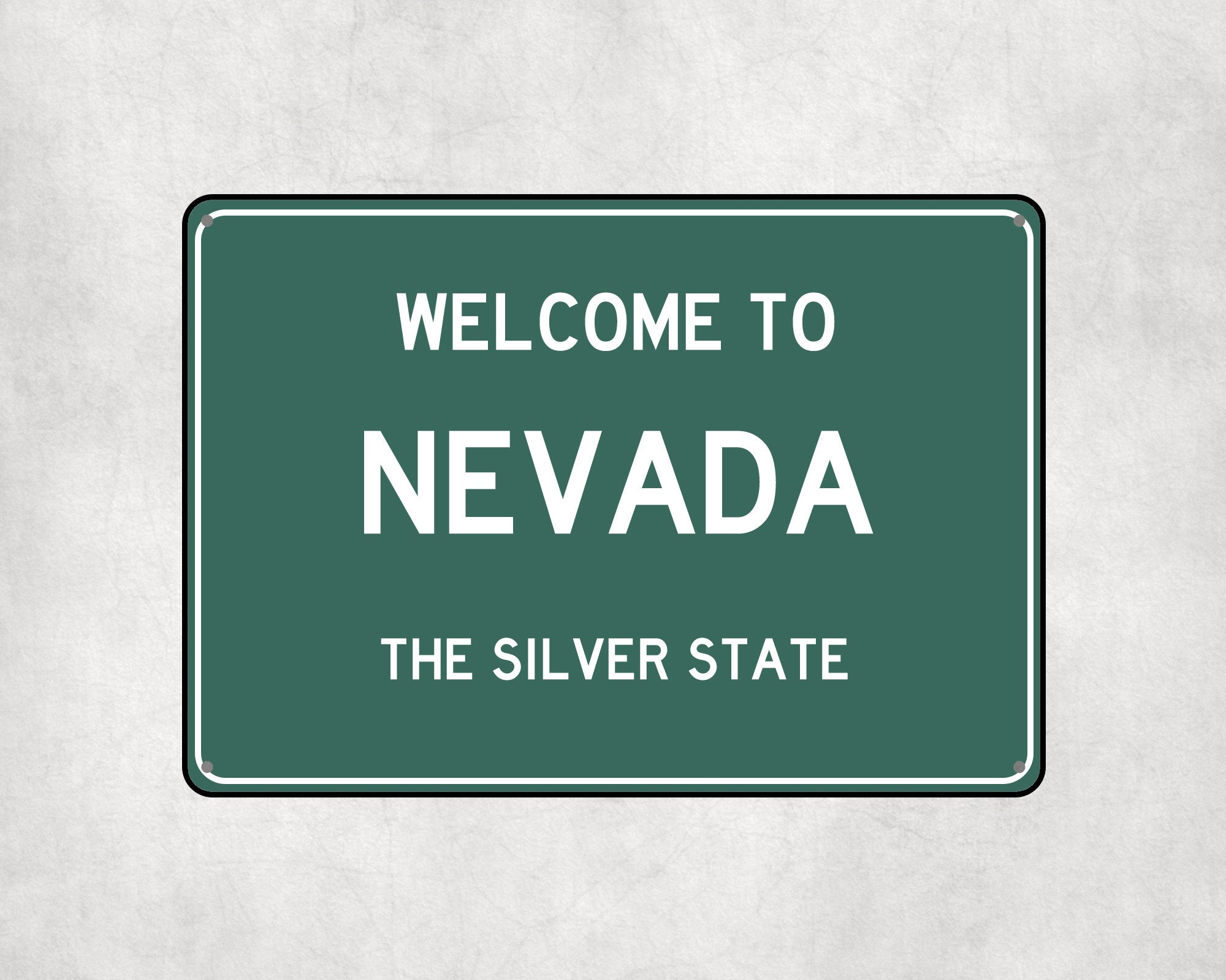 Welcome to Nevada Sign, Nevada Metal Sign, Nevada Gift, Nevada Gifts, Nevada Souvenir, Nevada Silver State