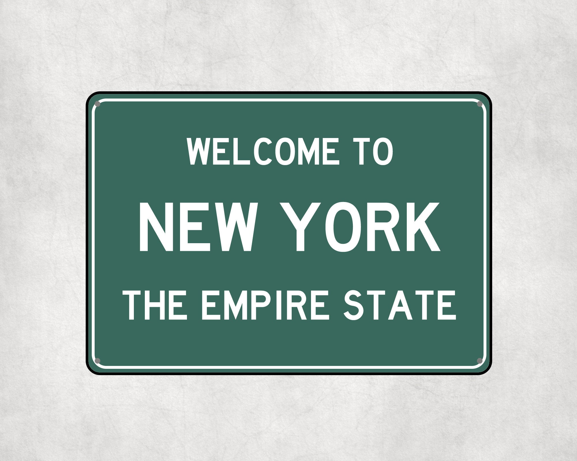 Welcome to New York Sign, New York Metal Sign, New York Gift, New York Gifts, New York Souvenir, New York Empire State