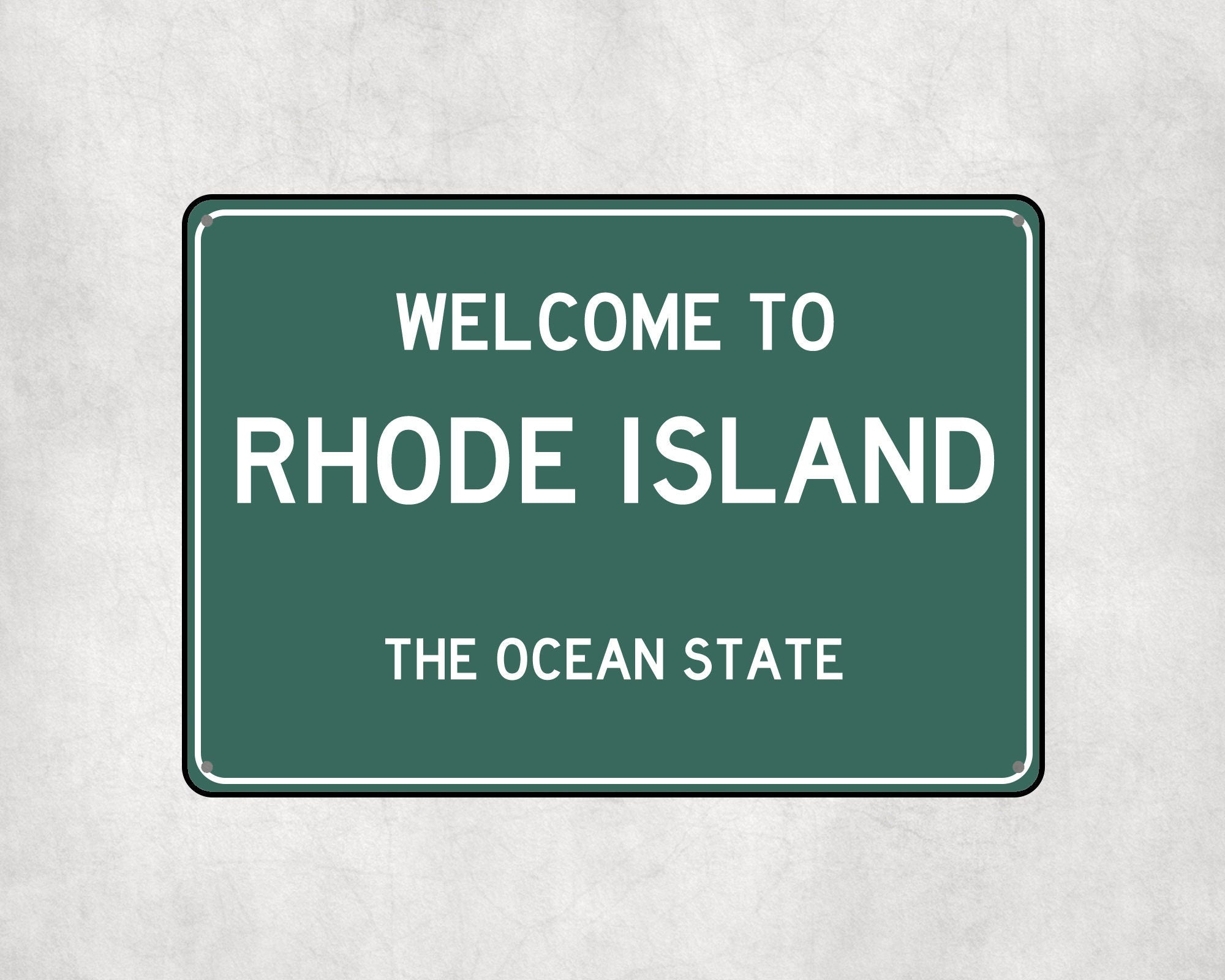 Welcome to Rhode Island Sign, Rhode Island Metal Sign, Rhode Island Gift, Rhode Island Gifts, Rhode Island Ocean State