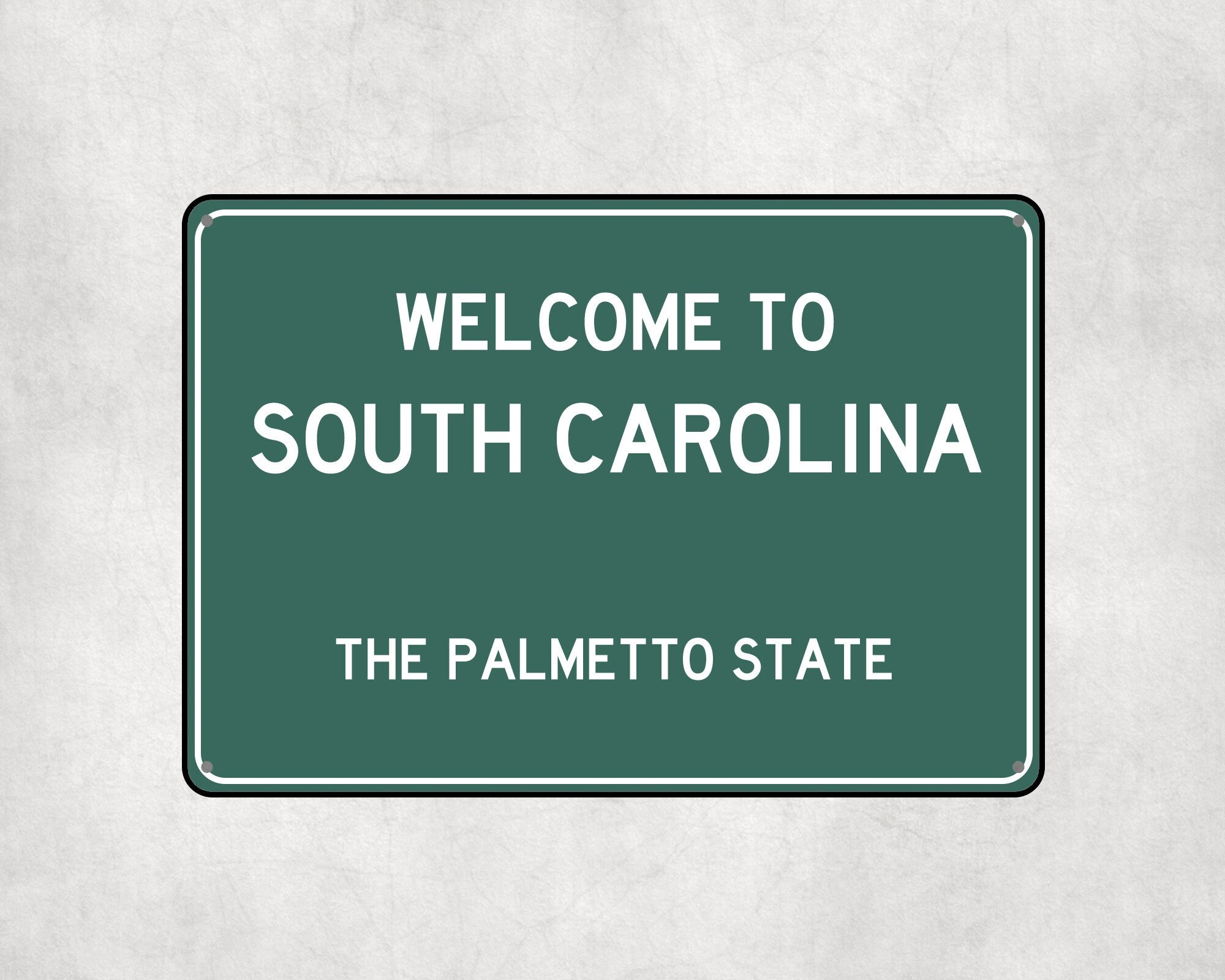 Welcome to South Carolina Sign, South Carolina Metal Sign, South Carolina Gift, South Carolina Gifts, South Carolina Palmetto State