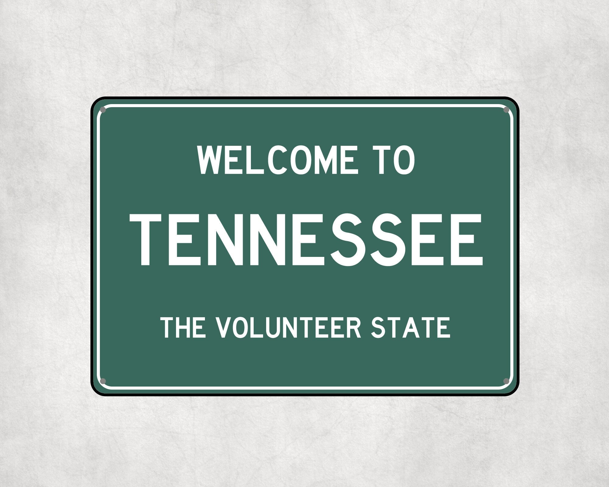 Welcome to Tennessee Sign, Tennessee Metal Sign, Tennessee Gift, Tennessee Gifts, Tennessee Souvenir, Tennessee Volunteer State