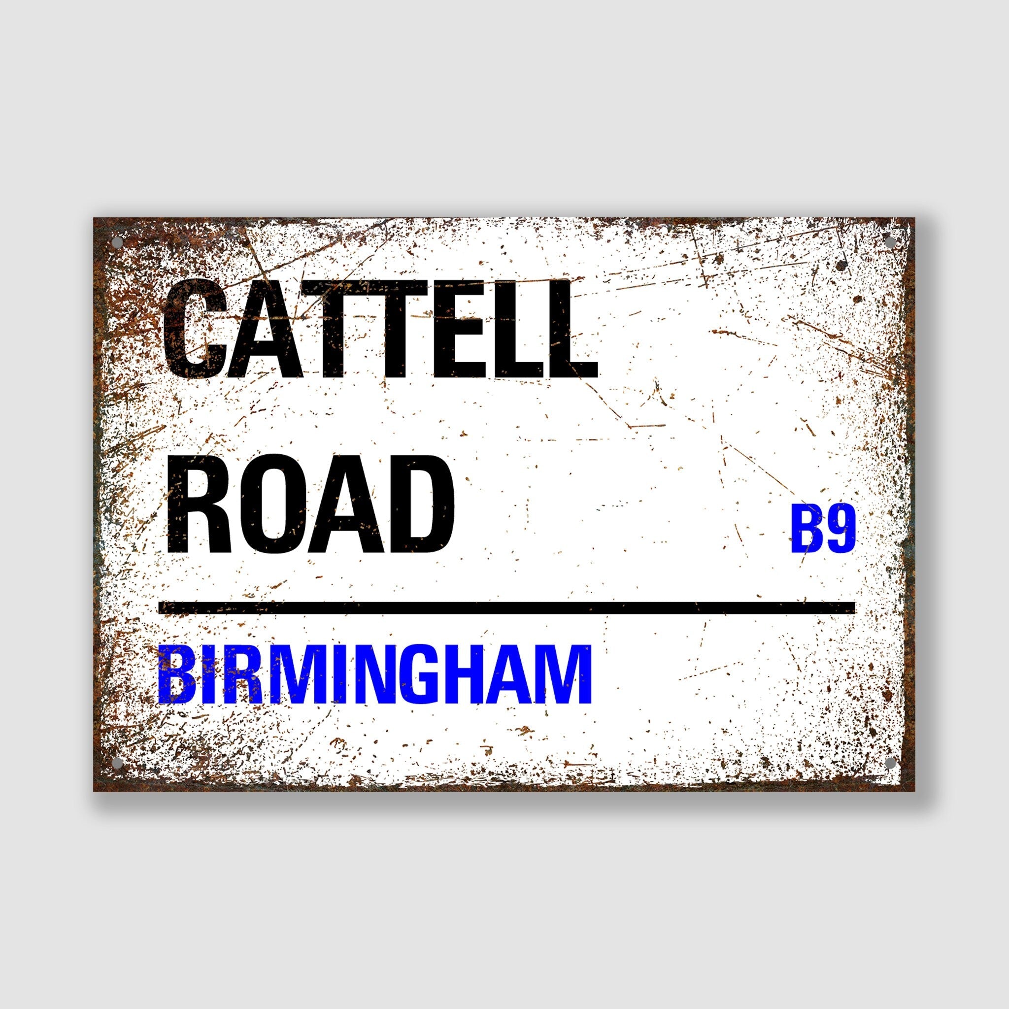 Birmingham - Cattell Road, Street Sign, Birmingham gift, Birmingham Souvenir, Birmingham Keepsake, Birmingham Road, Cattell Road Gift