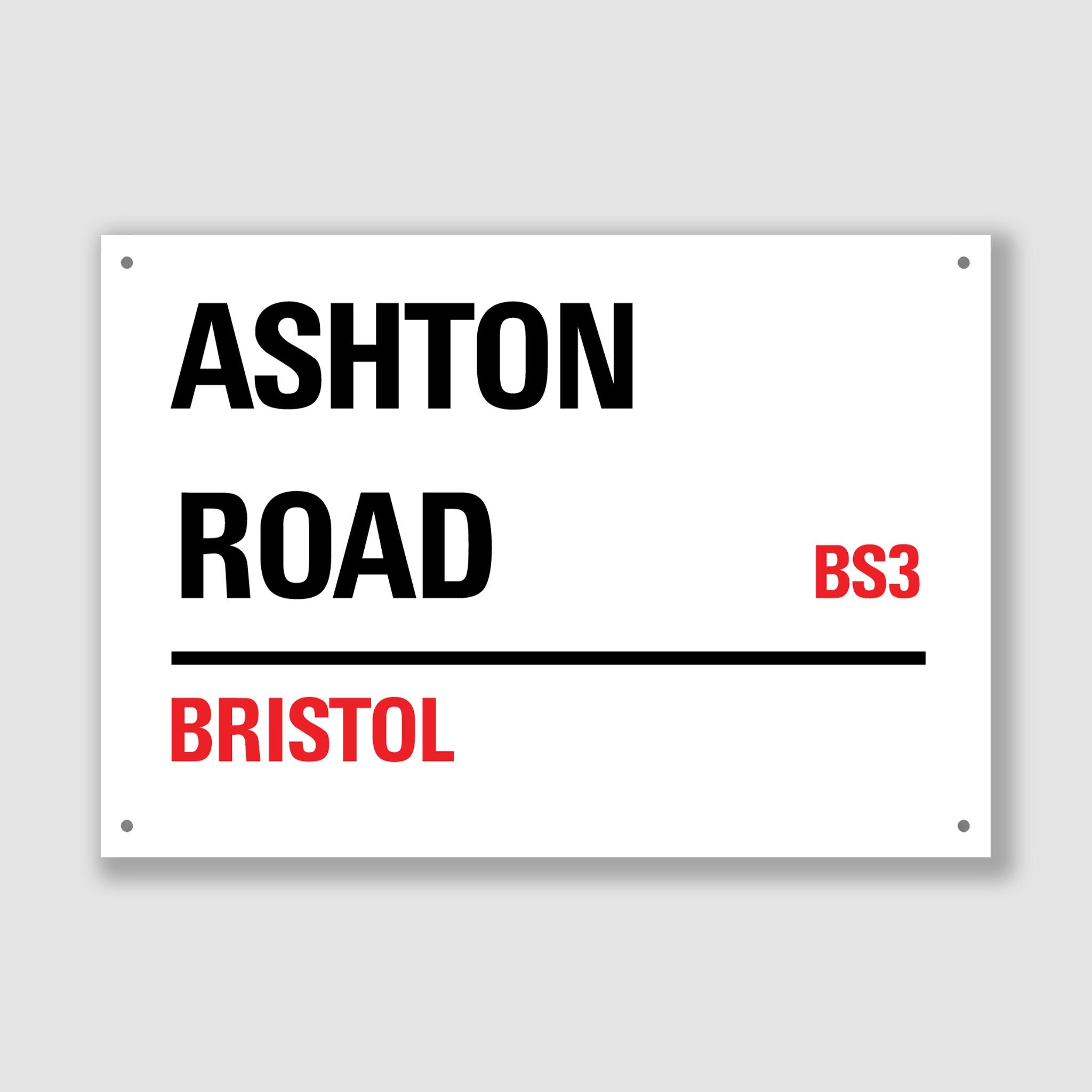 Bristol - Ashton Road, Street Sign, Bristol gift, Bristol Souvenir, Bristol Keepsake, Bristol Road, Ashton Road Gift