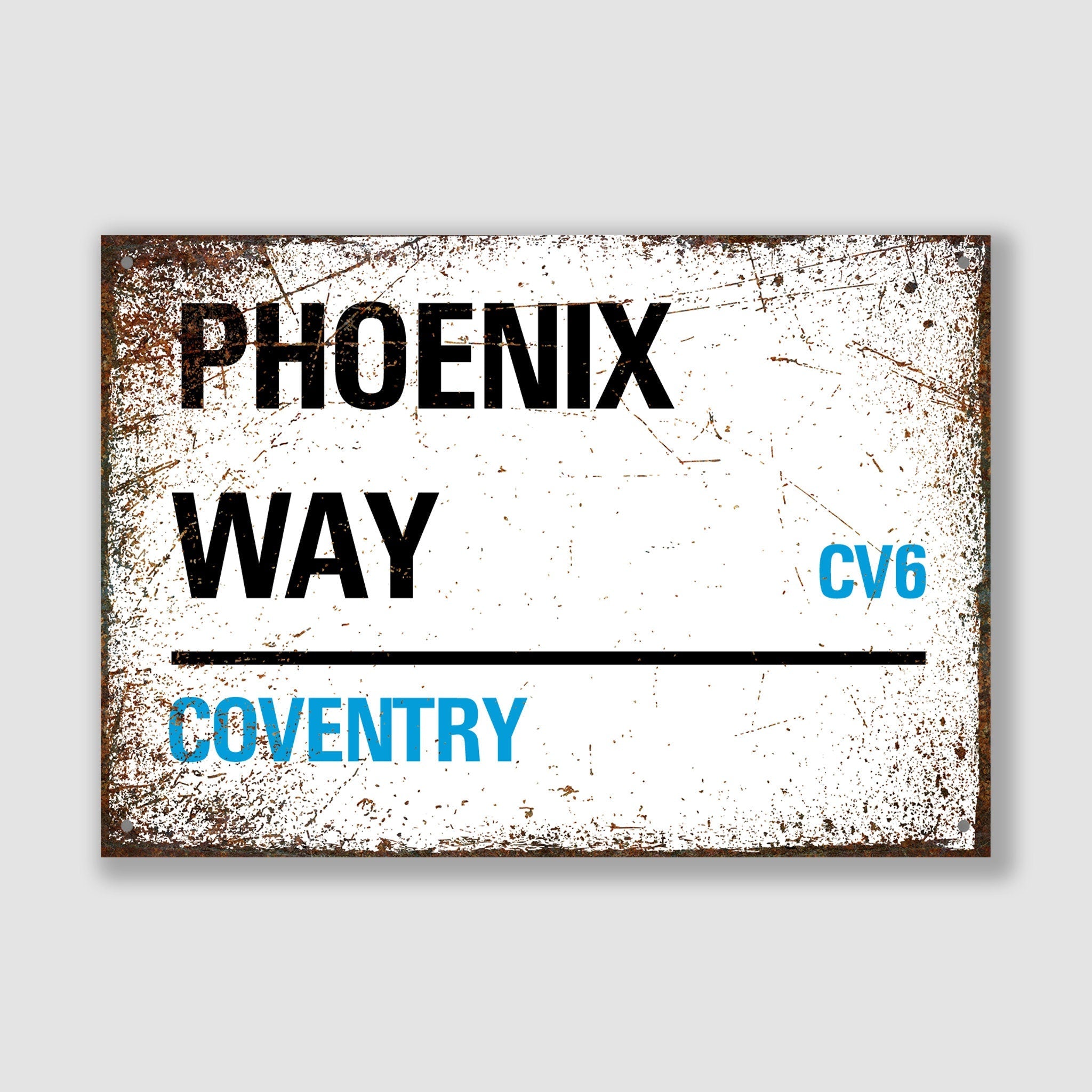 Coventry - Phoenix Way, Street Sign, Coventry gift, Coventry Souvenir, Coventry Keepsake, Coventry Road, Phoenix Way Gift